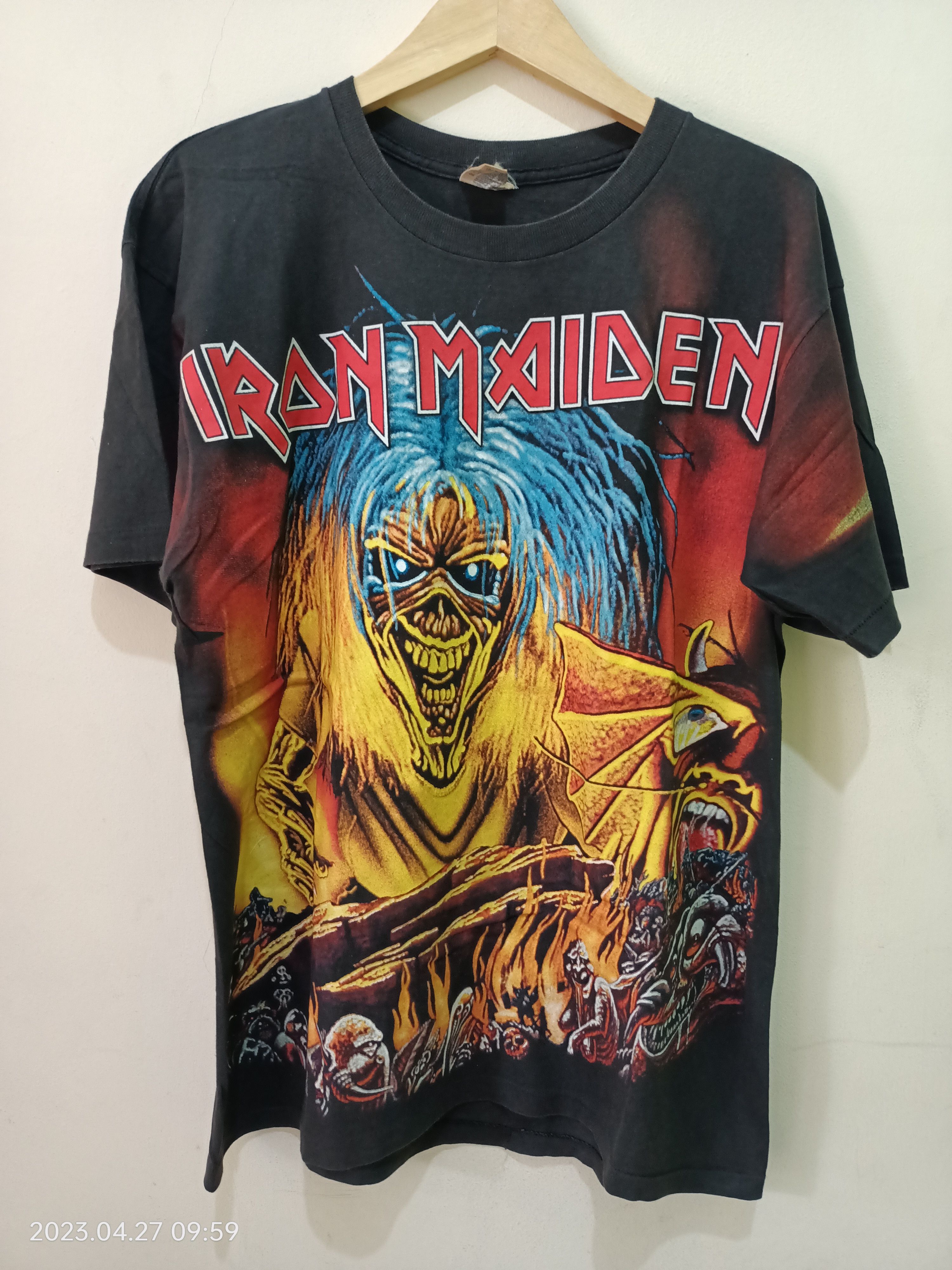Band Tees × Rock T Shirt × Vintage Vintage RARE! Iron Maiden 