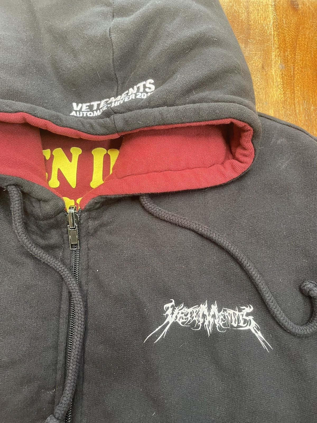 Vetements VETEMENTS TOTAL FUCKING DARKNESS REVERSIBLE BOMBER HOODIE Size US L / EU 52-54 / 3 - 7 Thumbnail