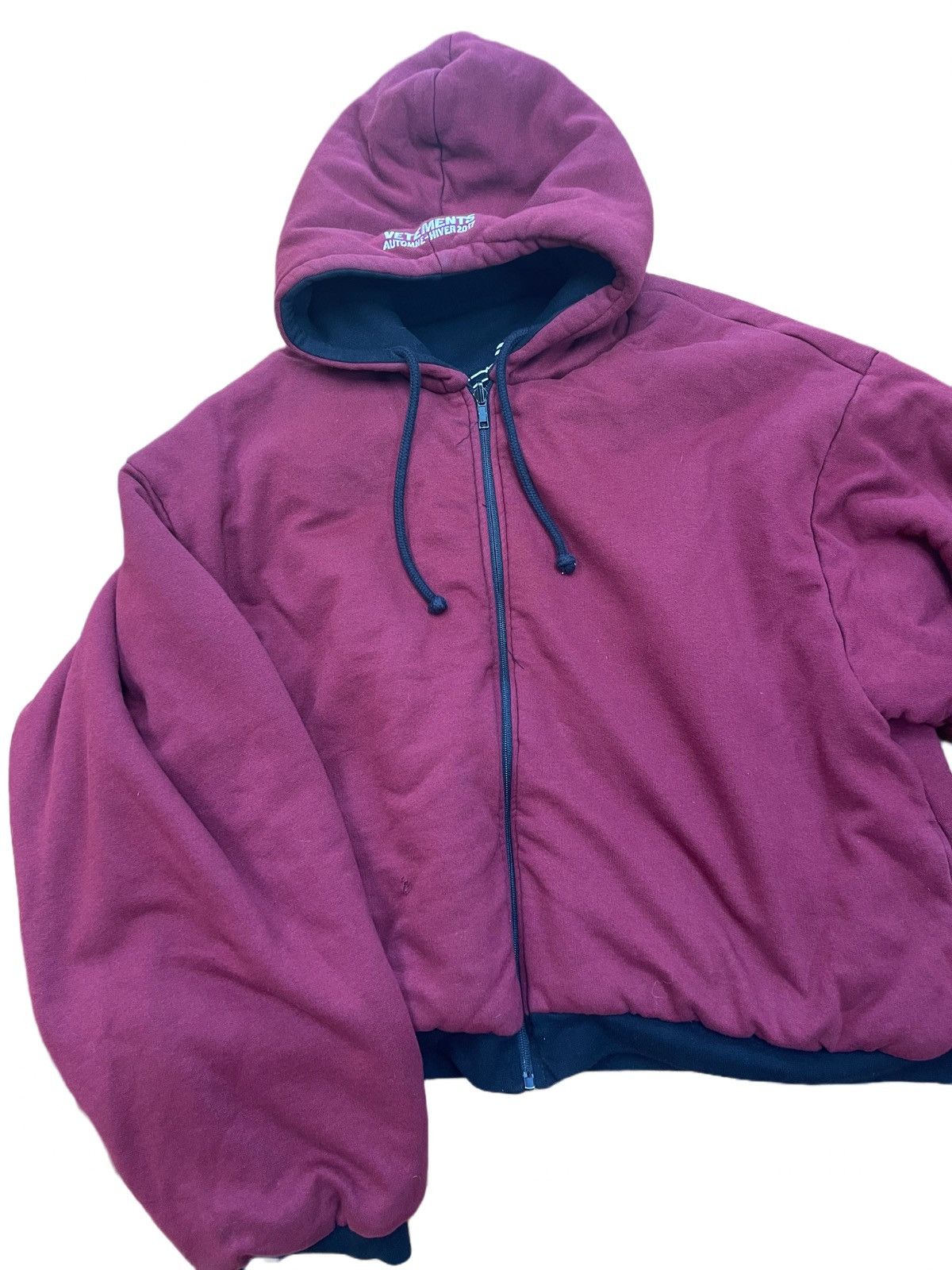 Vetements VETEMENTS TOTAL FUCKING DARKNESS REVERSIBLE BOMBER HOODIE Size US L / EU 52-54 / 3 - 12 Thumbnail
