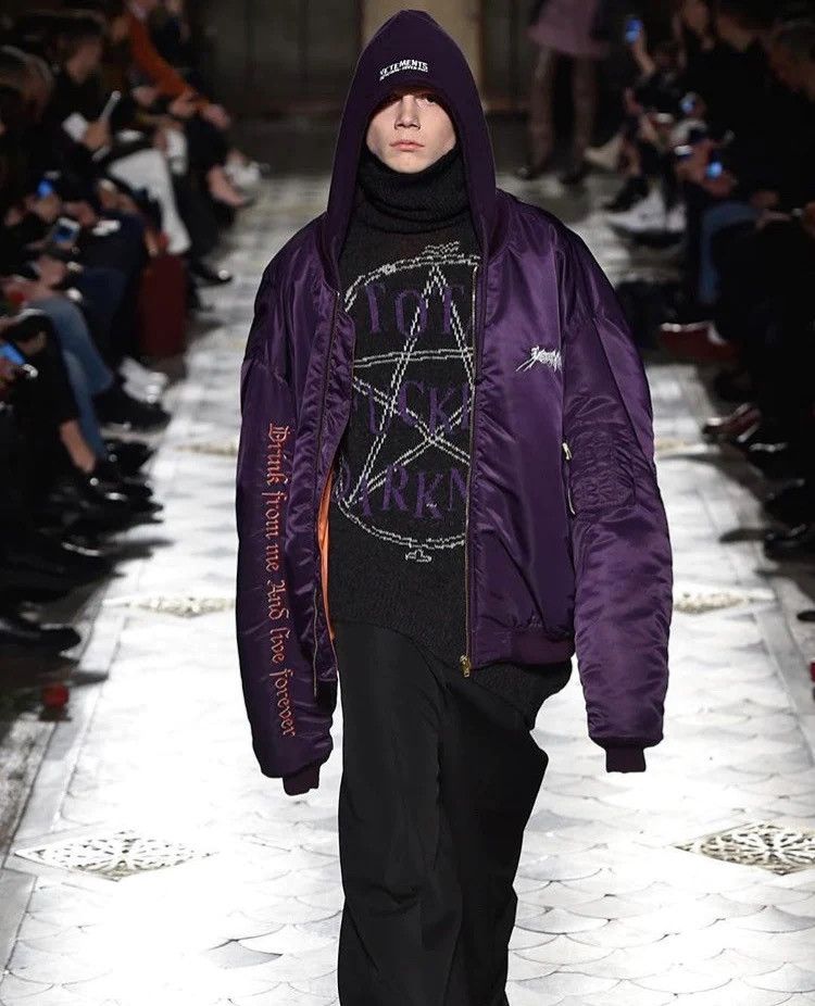 Vetements VETEMENTS TOTAL FUCKING DARKNESS REVERSIBLE BOMBER HOODIE Size US L / EU 52-54 / 3 - 6 Thumbnail