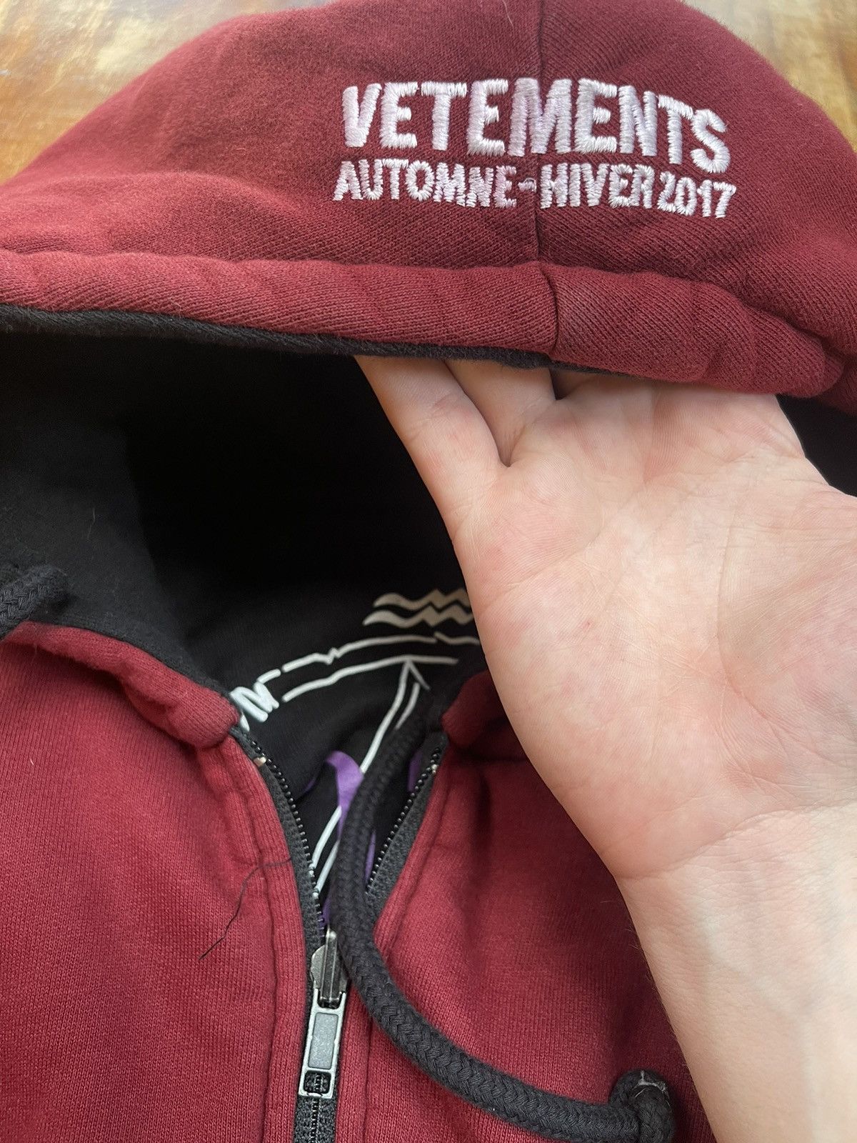 Vetements VETEMENTS TOTAL FUCKING DARKNESS REVERSIBLE BOMBER HOODIE Size US L / EU 52-54 / 3 - 10 Thumbnail