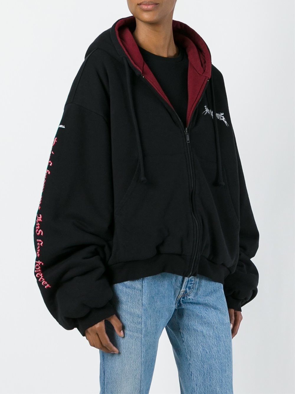 Vetements VETEMENTS TOTAL FUCKING DARKNESS REVERSIBLE BOMBER HOODIE Size US L / EU 52-54 / 3 - 5 Thumbnail