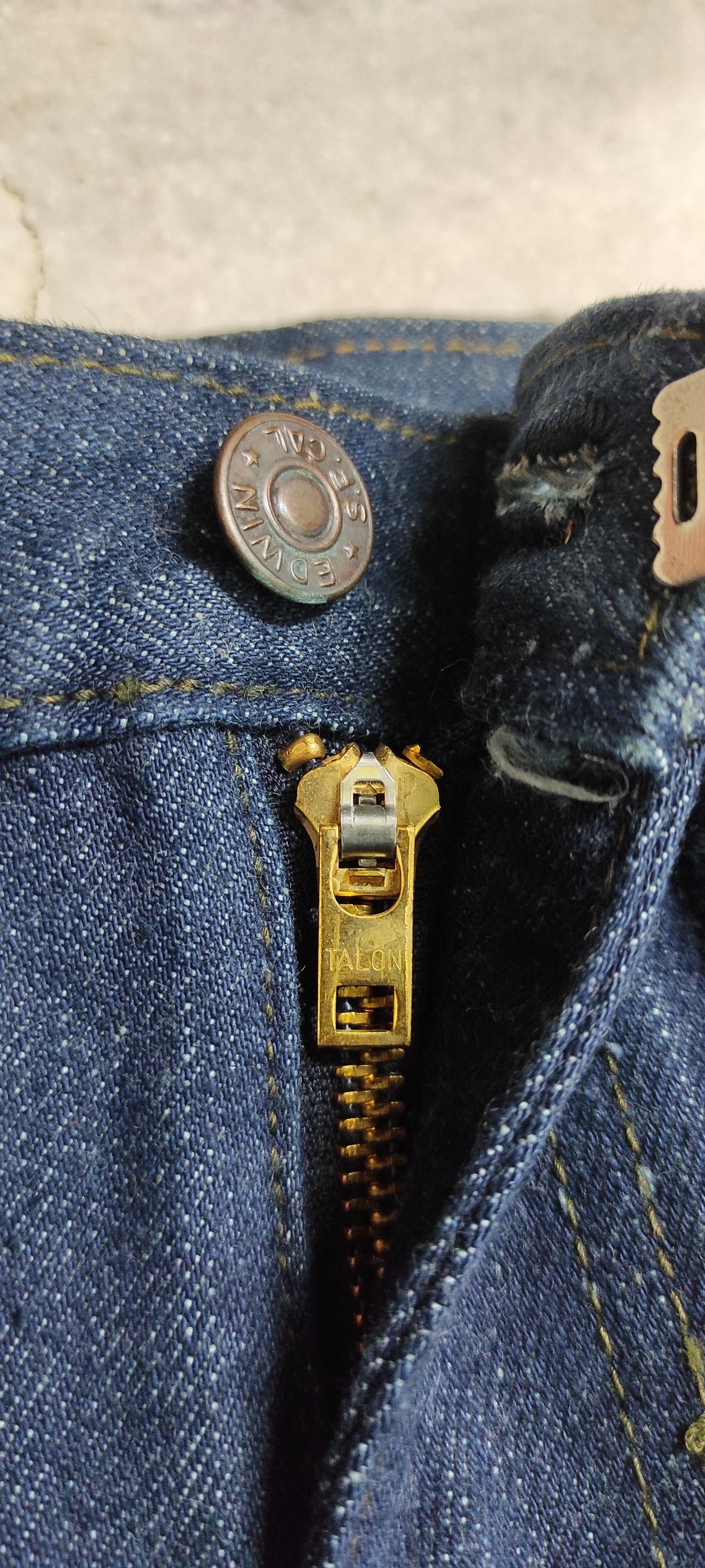 Edwin Dead stock Vintage OG 1970's EDWIN USA Bell Jeans Size US 32 / EU 48 - 5 Thumbnail