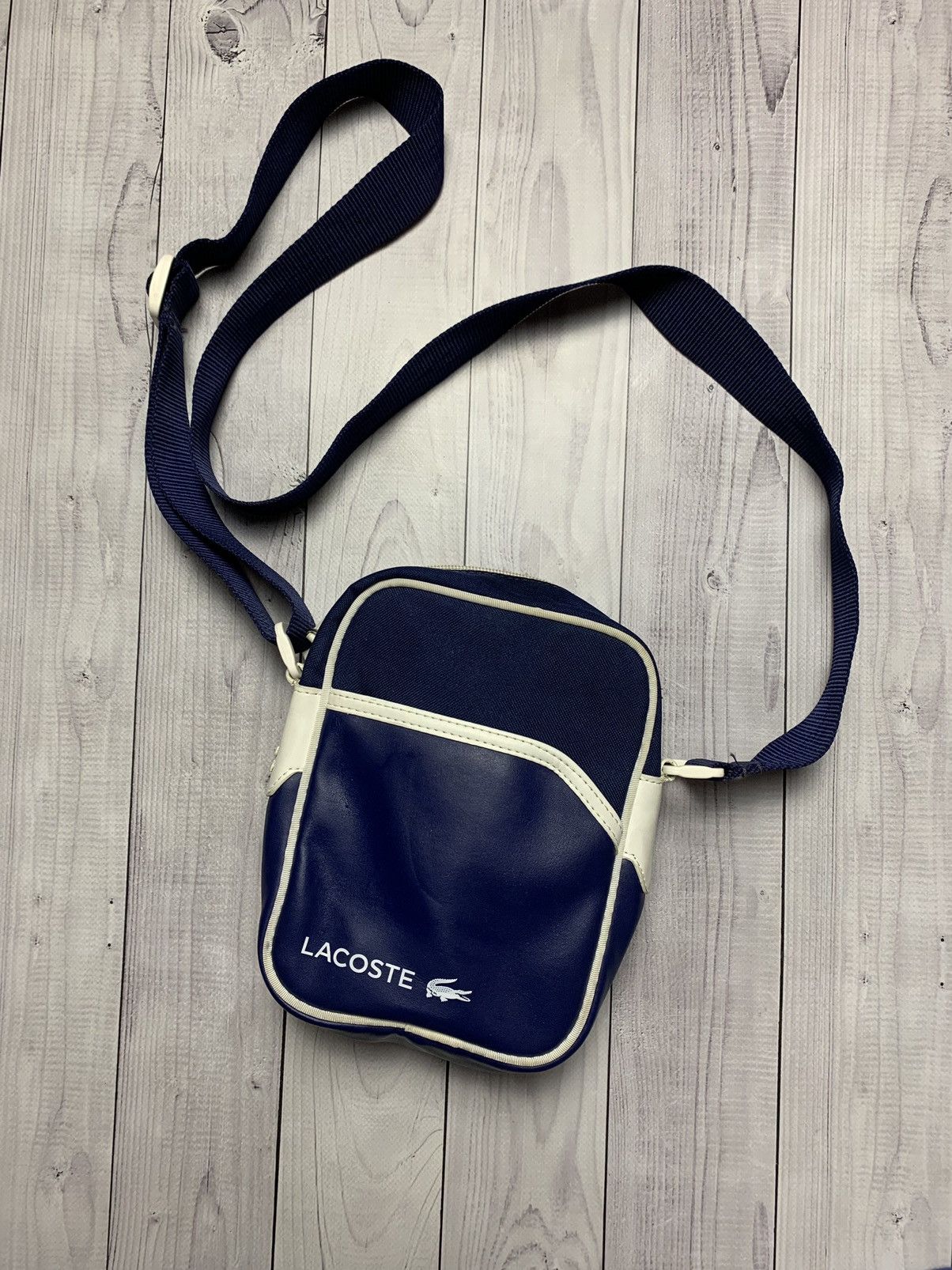 Lacoste × Vintage Vintage Lacoste bag messenger logo Size ONE SIZE - 2 Thumbnail