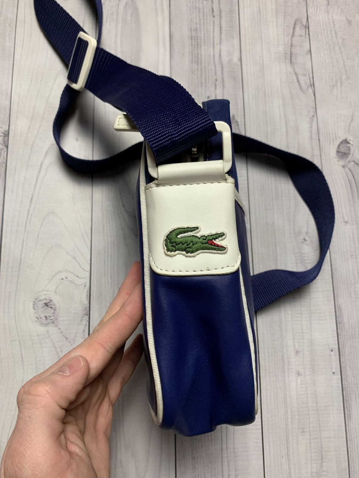 Vintage Lacoste bag messenger logo