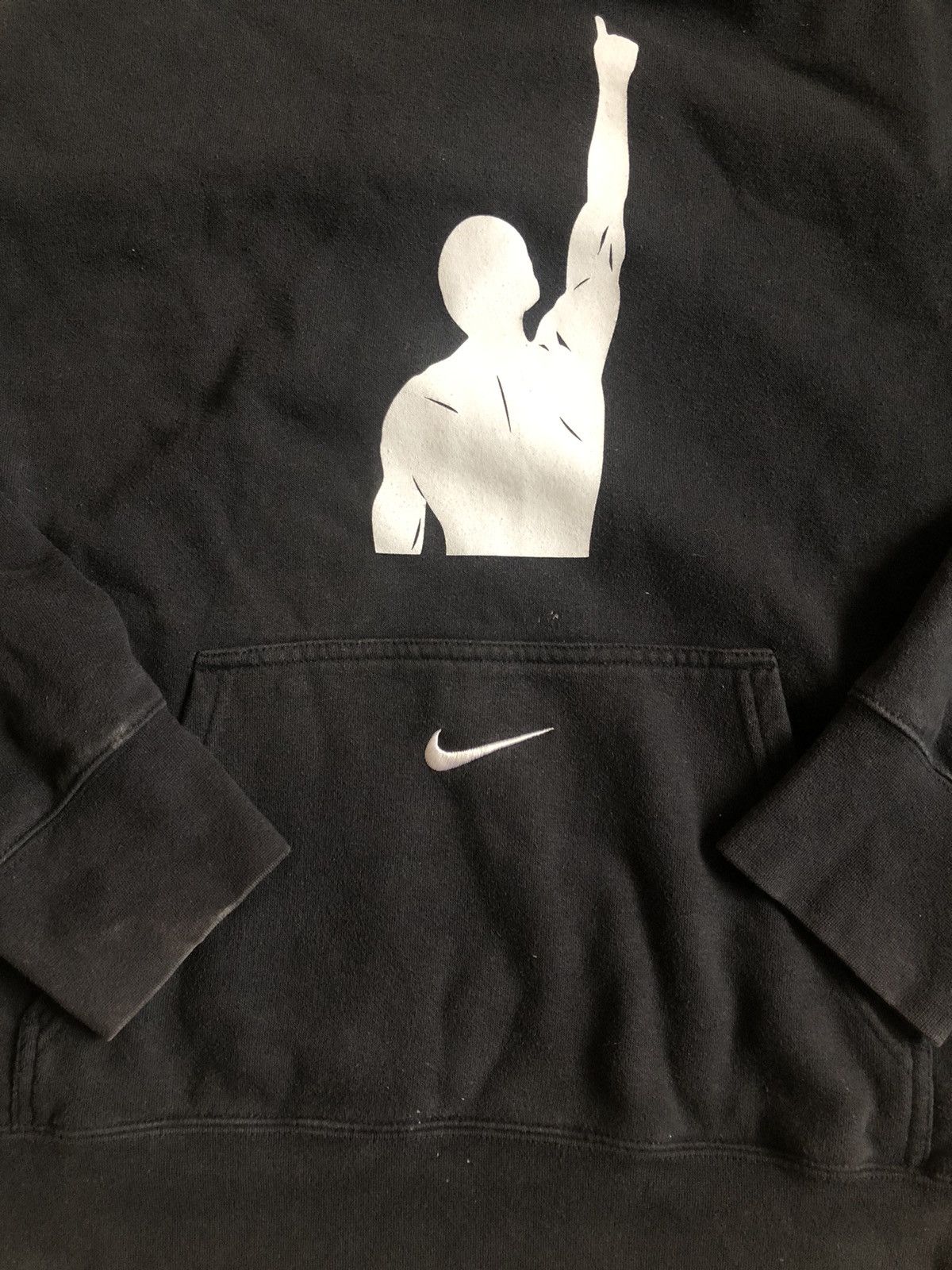 Nike Nike Black Pocket Swoosh Hoodie Size US XL / EU 56 / 4 - 4 Thumbnail