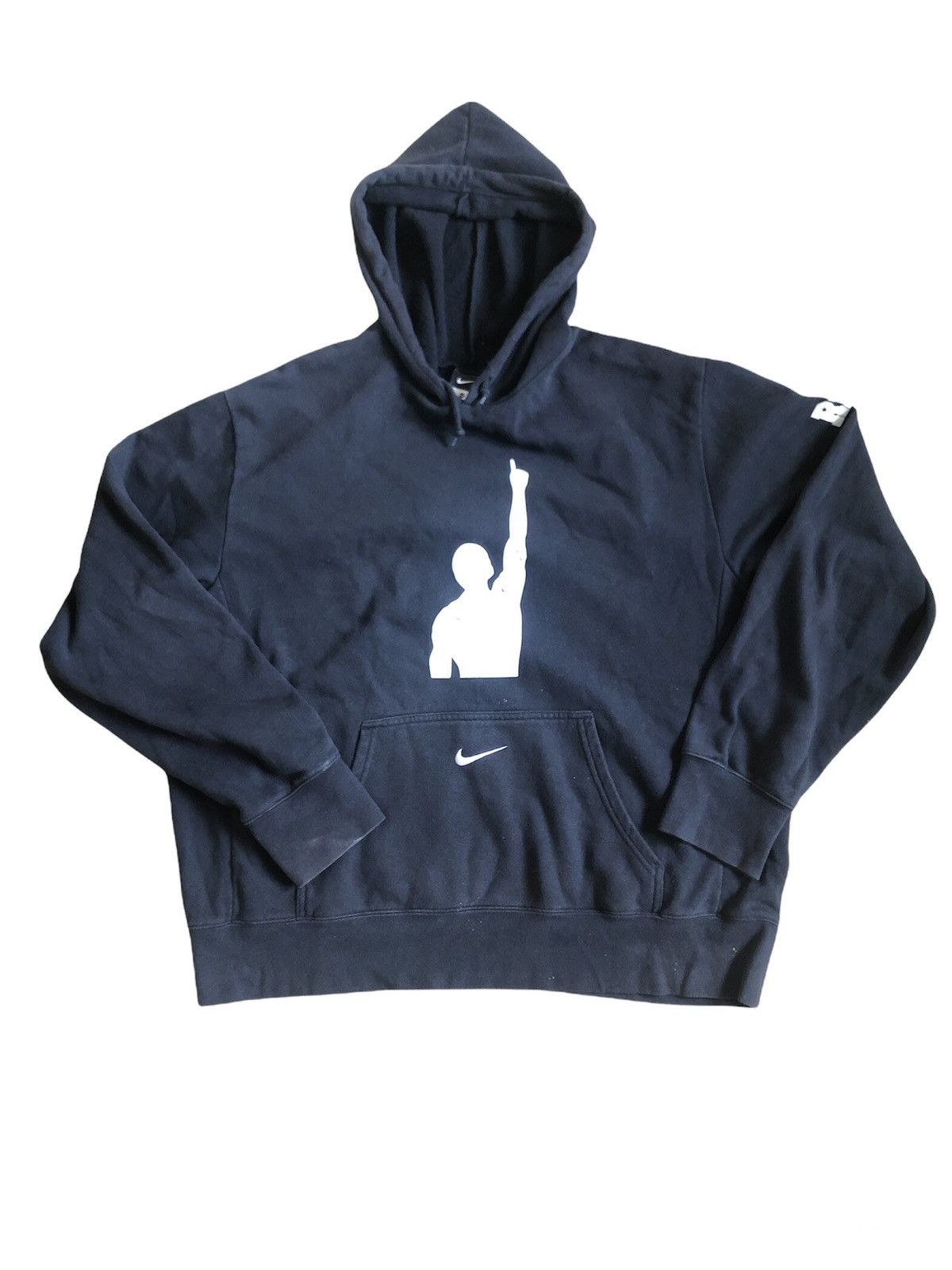 Nike Nike Black Pocket Swoosh Hoodie Size US XL / EU 56 / 4 - 1 Thumbnail