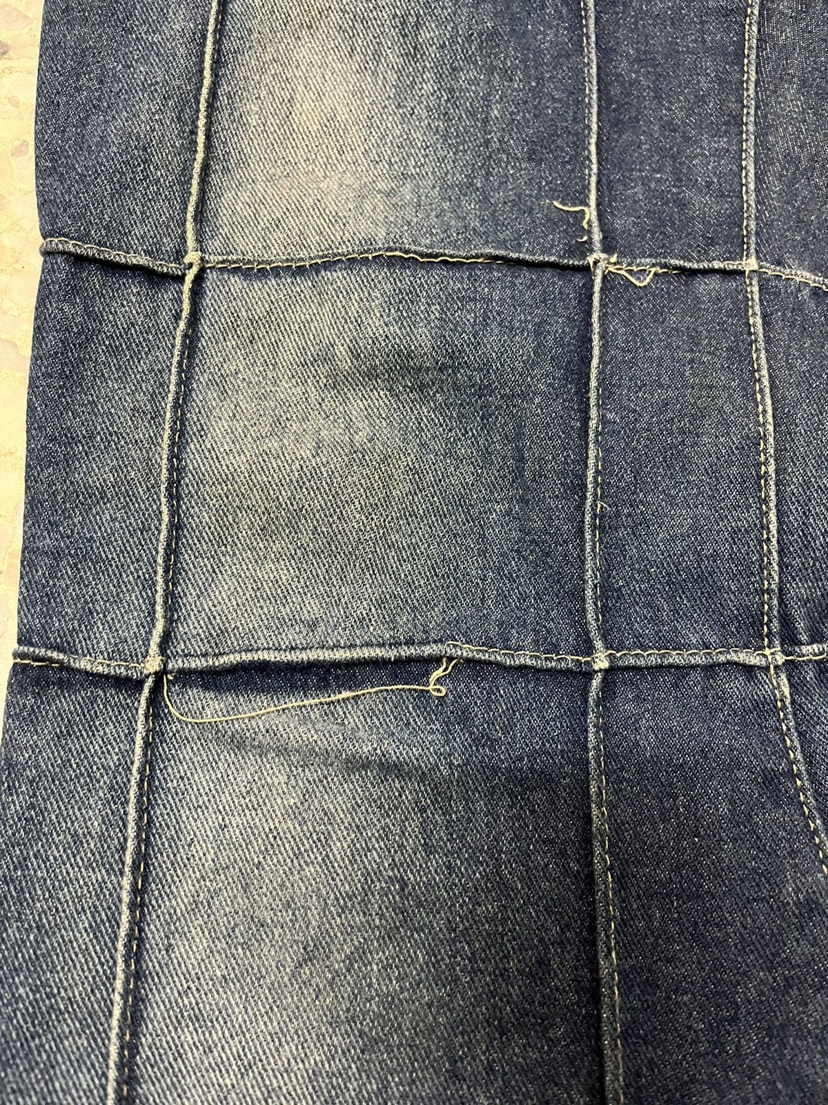 Vintage Japanese brand bell bottom patchwork design denim Size US 28 / EU 44 - 4 Thumbnail