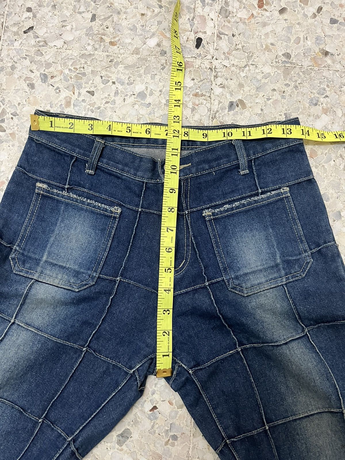 Vintage Japanese brand bell bottom patchwork design denim Size US 28 / EU 44 - 9 Thumbnail