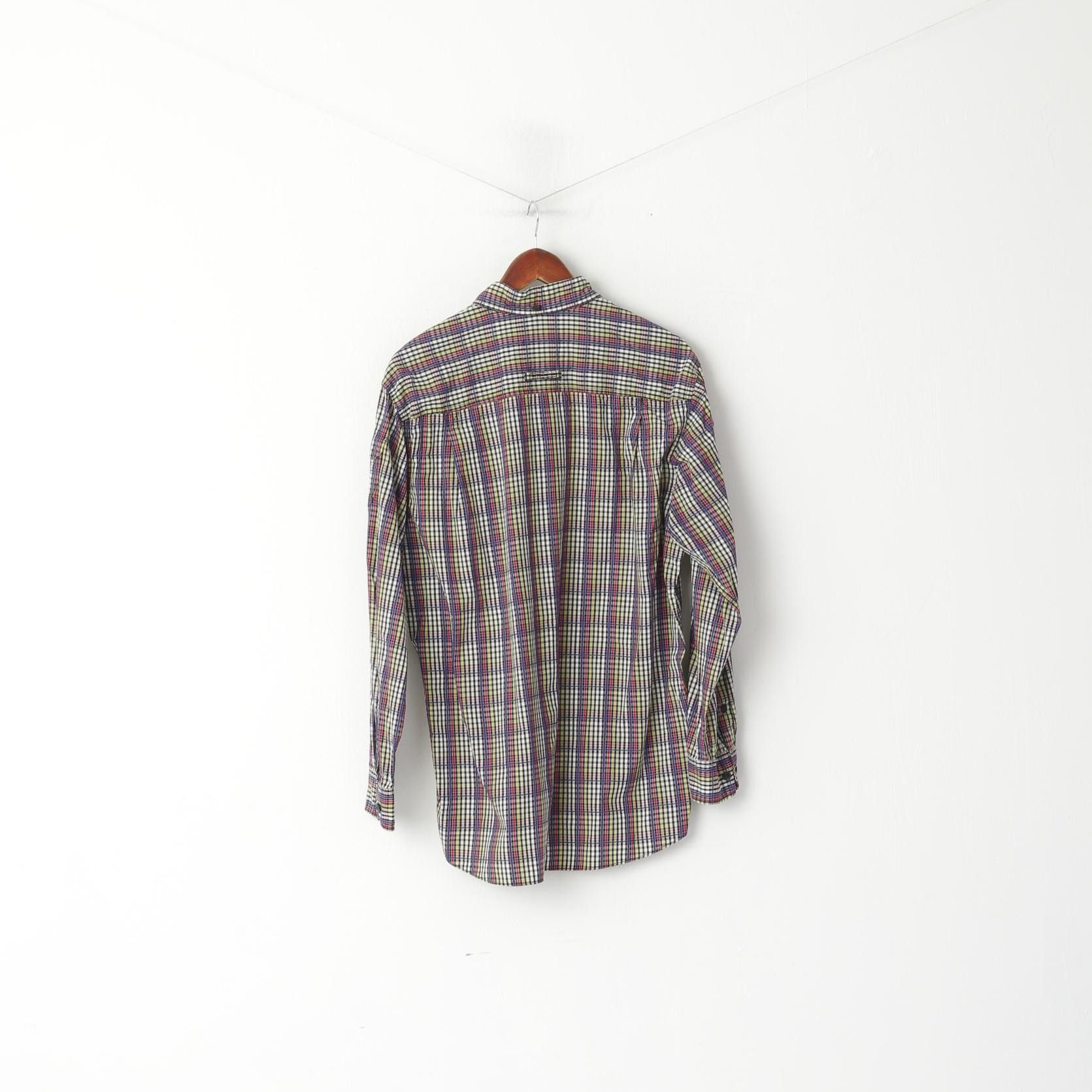 Vintage × camel active Camel Active Men L Casual Shirt Purple Check Cotton 6148 Size US L / EU 52-54 / 3 - 6 Thumbnail
