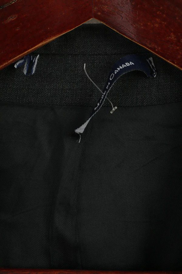 Chaps Ralph Lauren Chaps Ralph Lauren Men 44 L Blazer Dark Grey Wool 6240 Size 44L - 4 Thumbnail