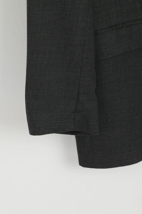 Chaps Ralph Lauren Chaps Ralph Lauren Men 44 L Blazer Dark Grey Wool 6240 Size 44L - 3 Thumbnail