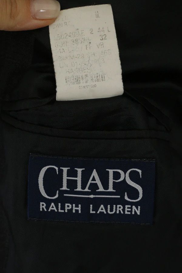 Chaps Ralph Lauren Chaps Ralph Lauren Men 44 L Blazer Dark Grey Wool 6240 Size 44L - 5 Thumbnail