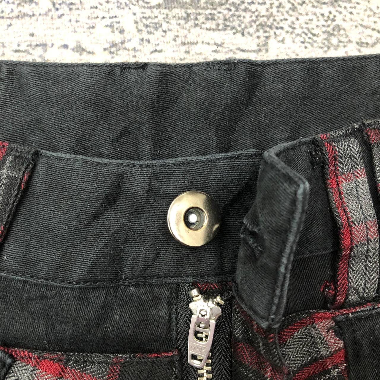 Japanese Brand P293 RAGOUT DOUBLE WAIST JAPAN SKINNY TARTAN PUNK PANTS Size 32" / US 10 / IT 46 - 7 Thumbnail