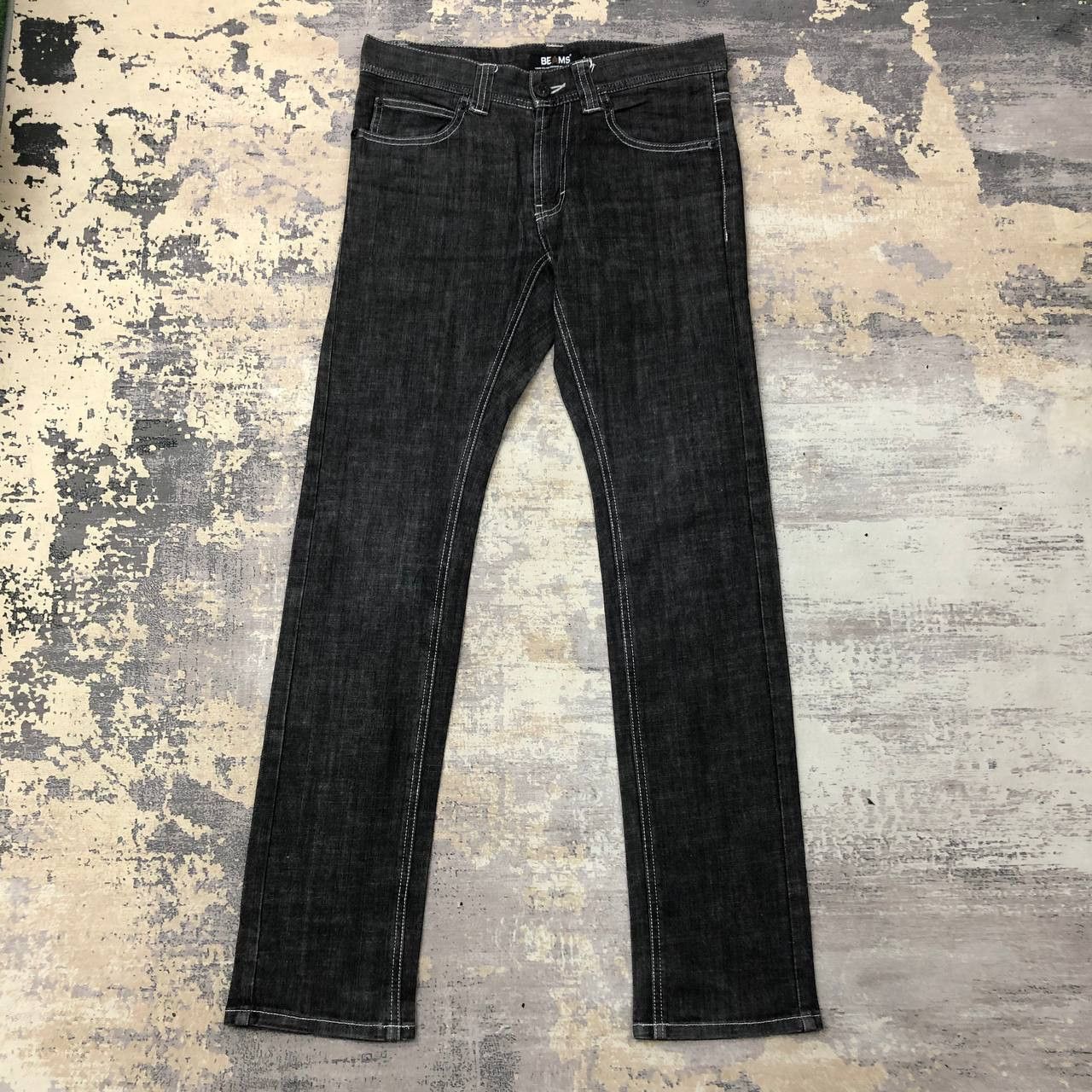 Beams Plus P326 JAPAN BEAMS SKINNY BLUE DENIM JEANS Size US 33 - 2 Thumbnail