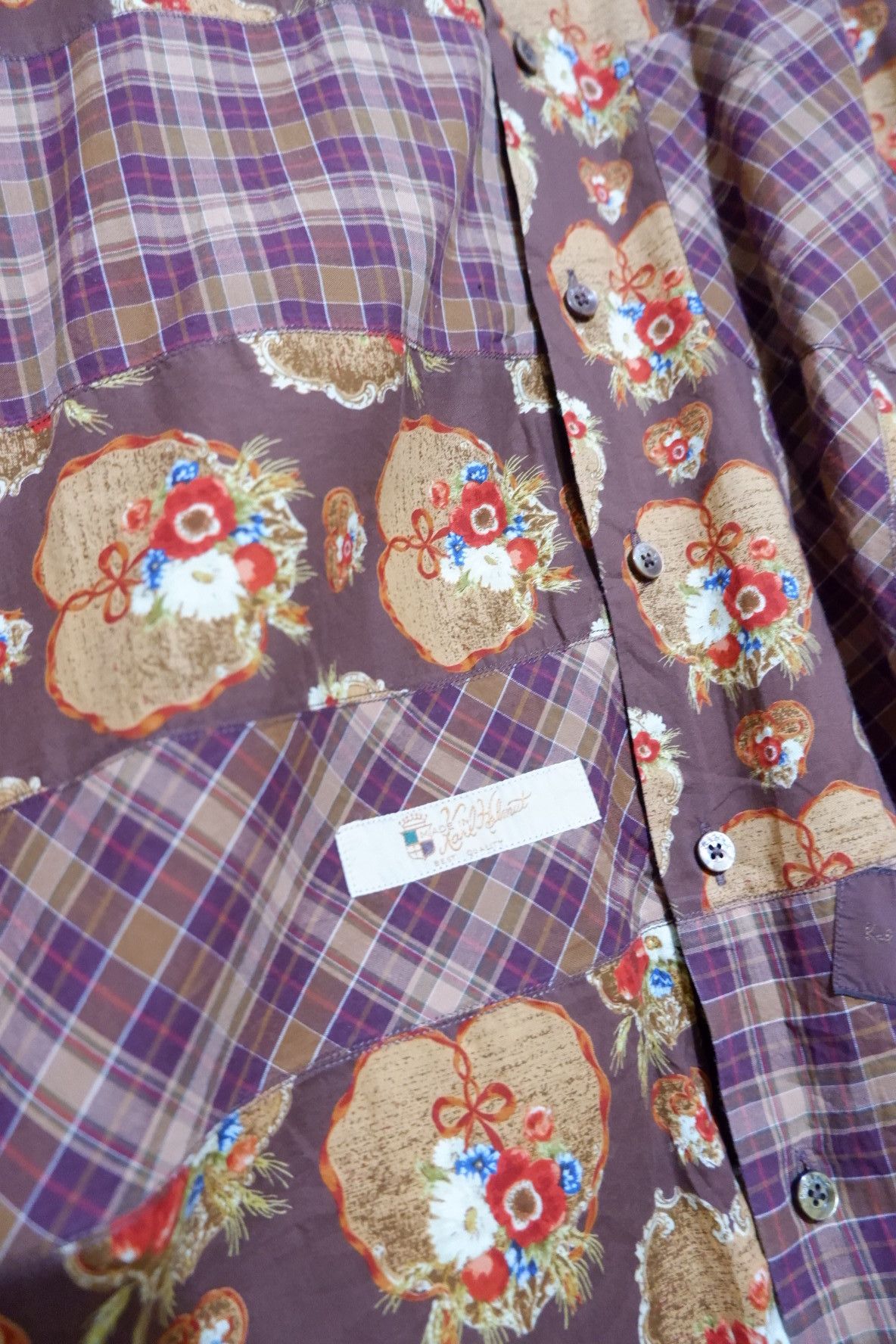Pink House Vintage Karl Helmut Patchwork Shirt Size US L / EU 52-54 / 3 - 3 Thumbnail