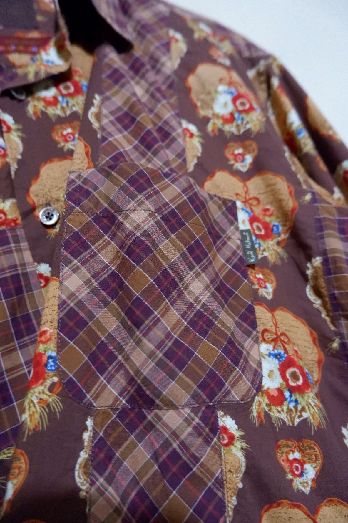 Pink House Vintage Karl Helmut Patchwork Shirt Size US L / EU 52-54 / 3 - 5 Thumbnail