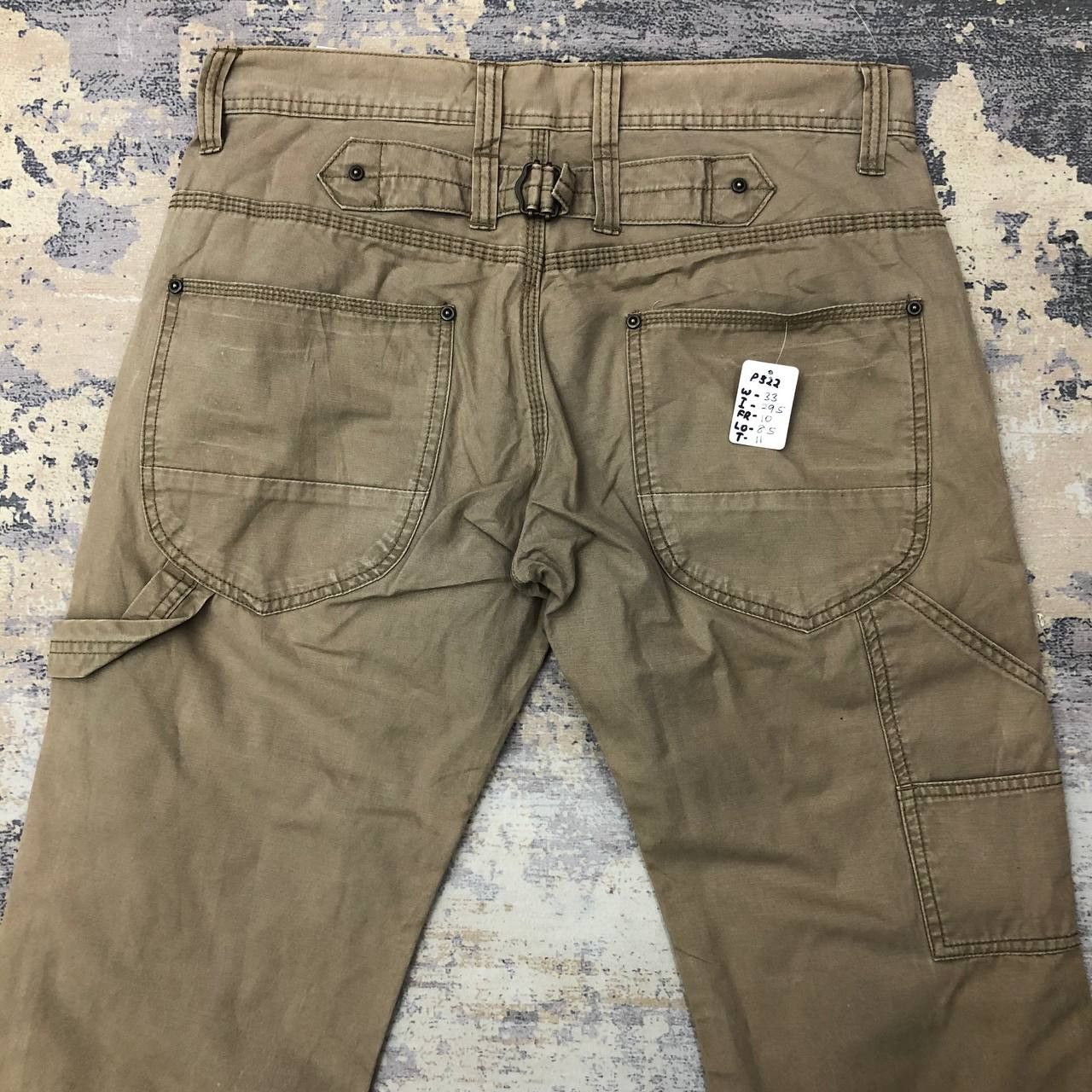 Japanese Brand P322 JAPAN WORKWEAR MEMORY SPECIAL DOUBLE KNEE PANTS Size US 33 - 4 Thumbnail