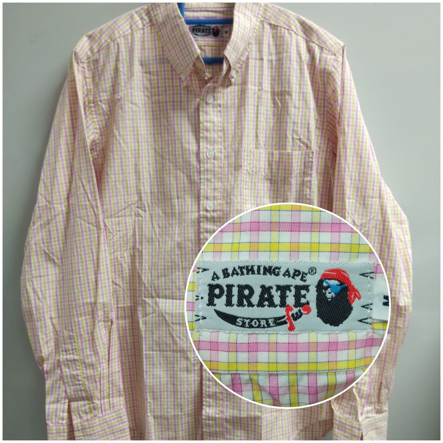 Bape A BATHING APE PIRATE STORE CHECKERED SHIRT Size US M / EU 48-50 / 2 - 1 Thumbnail