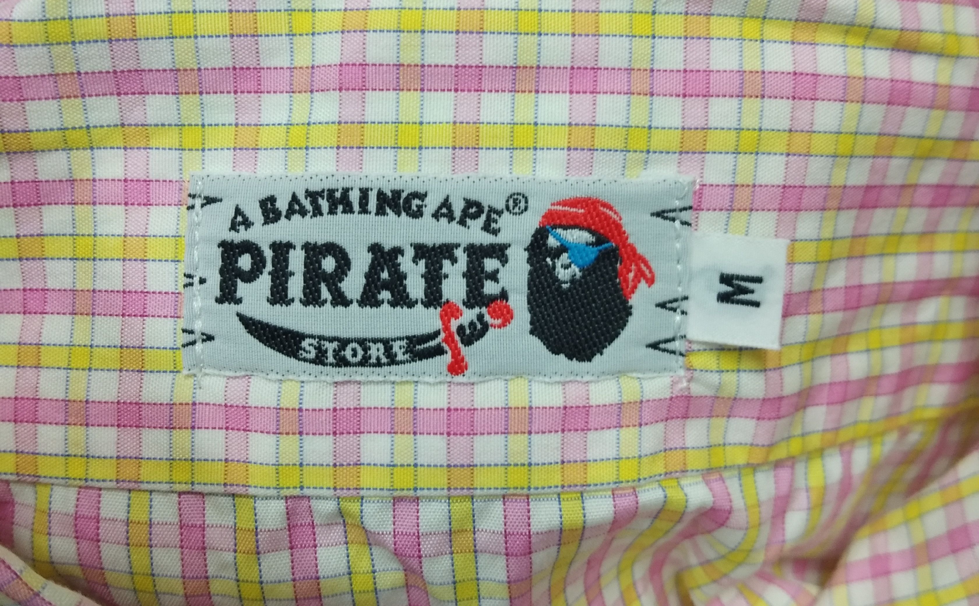 Bape A BATHING APE PIRATE STORE CHECKERED SHIRT Size US M / EU 48-50 / 2 - 4 Thumbnail