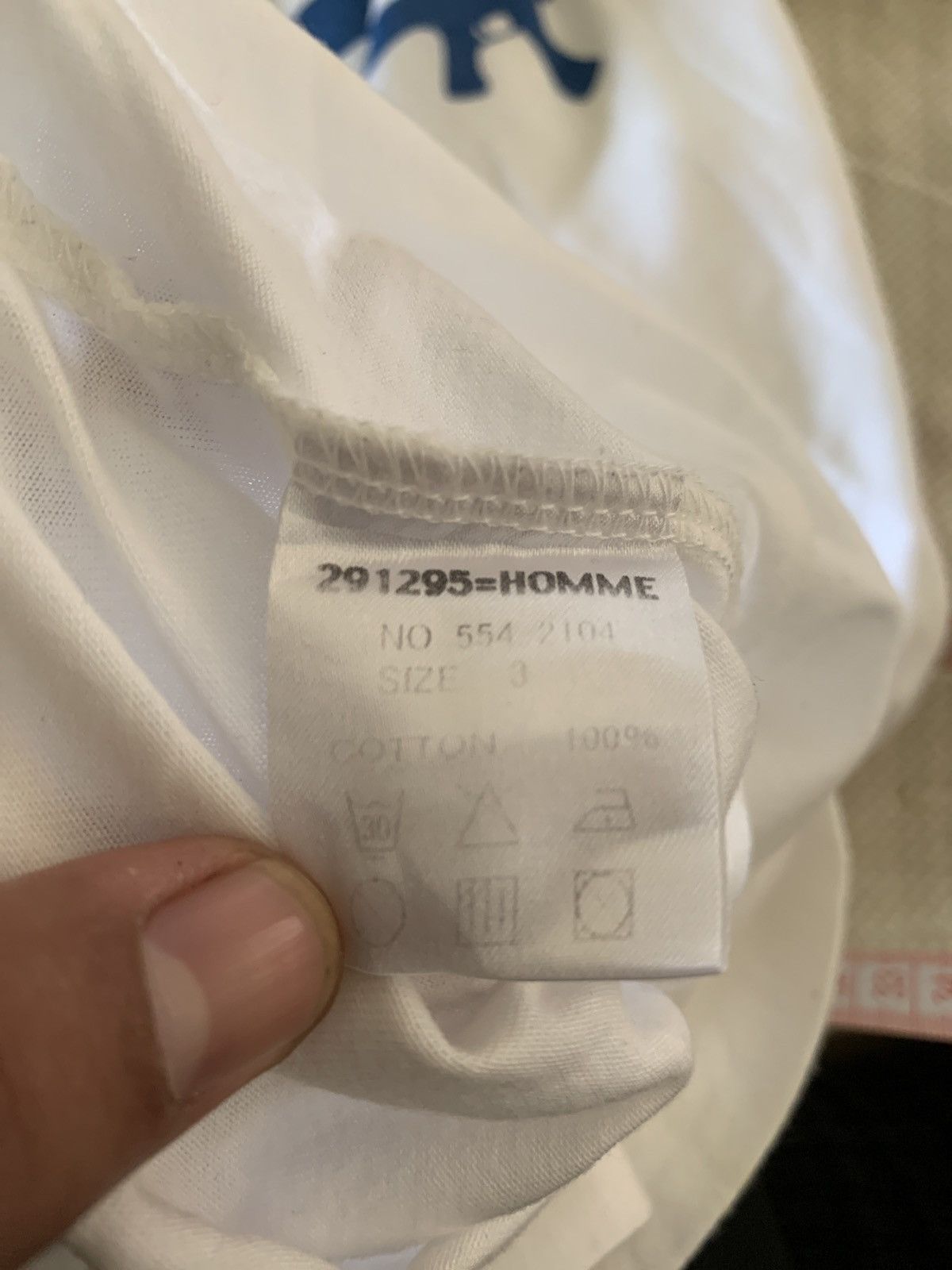 Japanese Brand 291295 Homme “Wanted” t-shirt Size US S / EU 44-46 / 1 - 9 Thumbnail