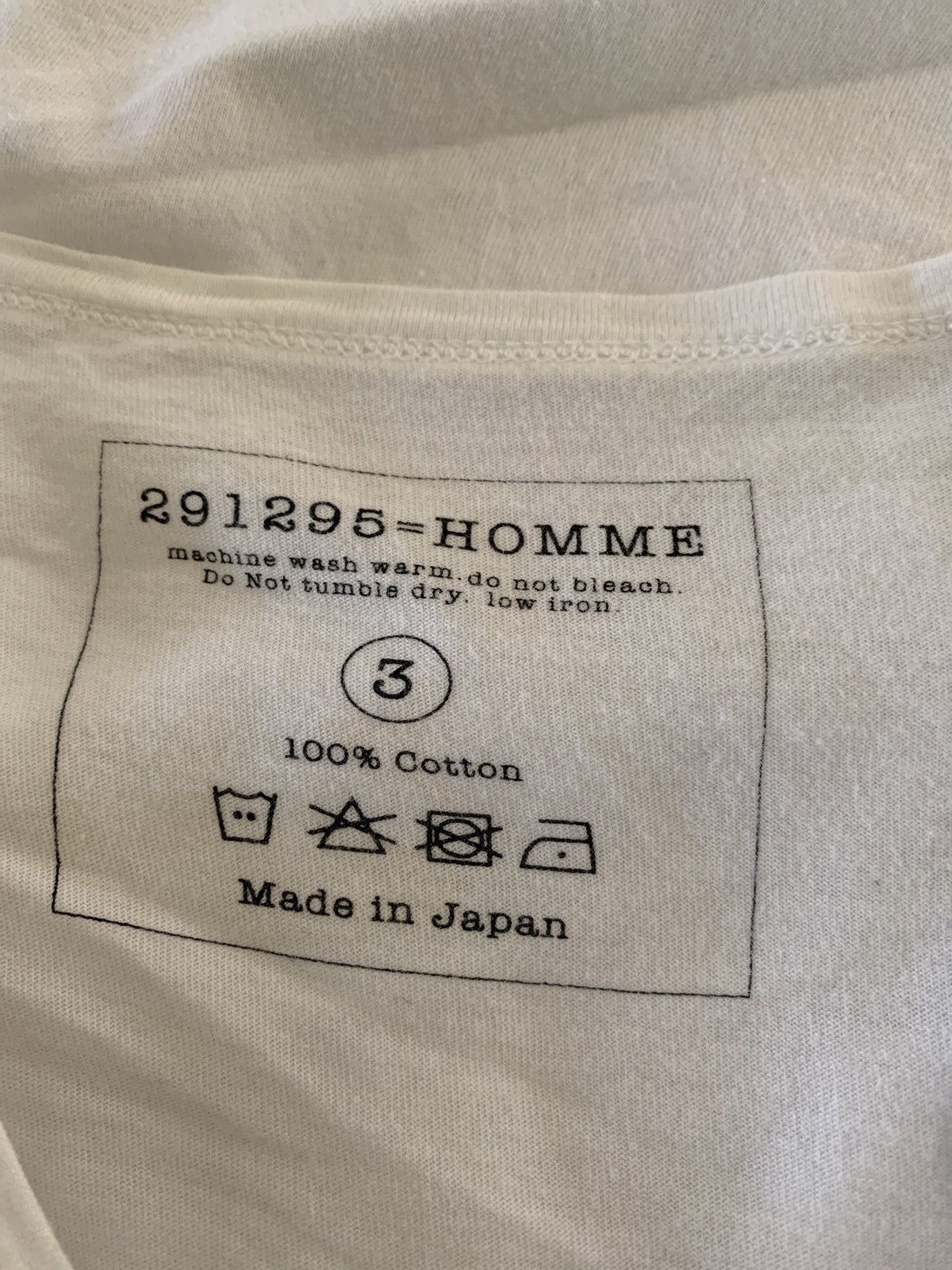 Japanese Brand 291295 Homme “Wanted” t-shirt Size US S / EU 44-46 / 1 - 8 Thumbnail