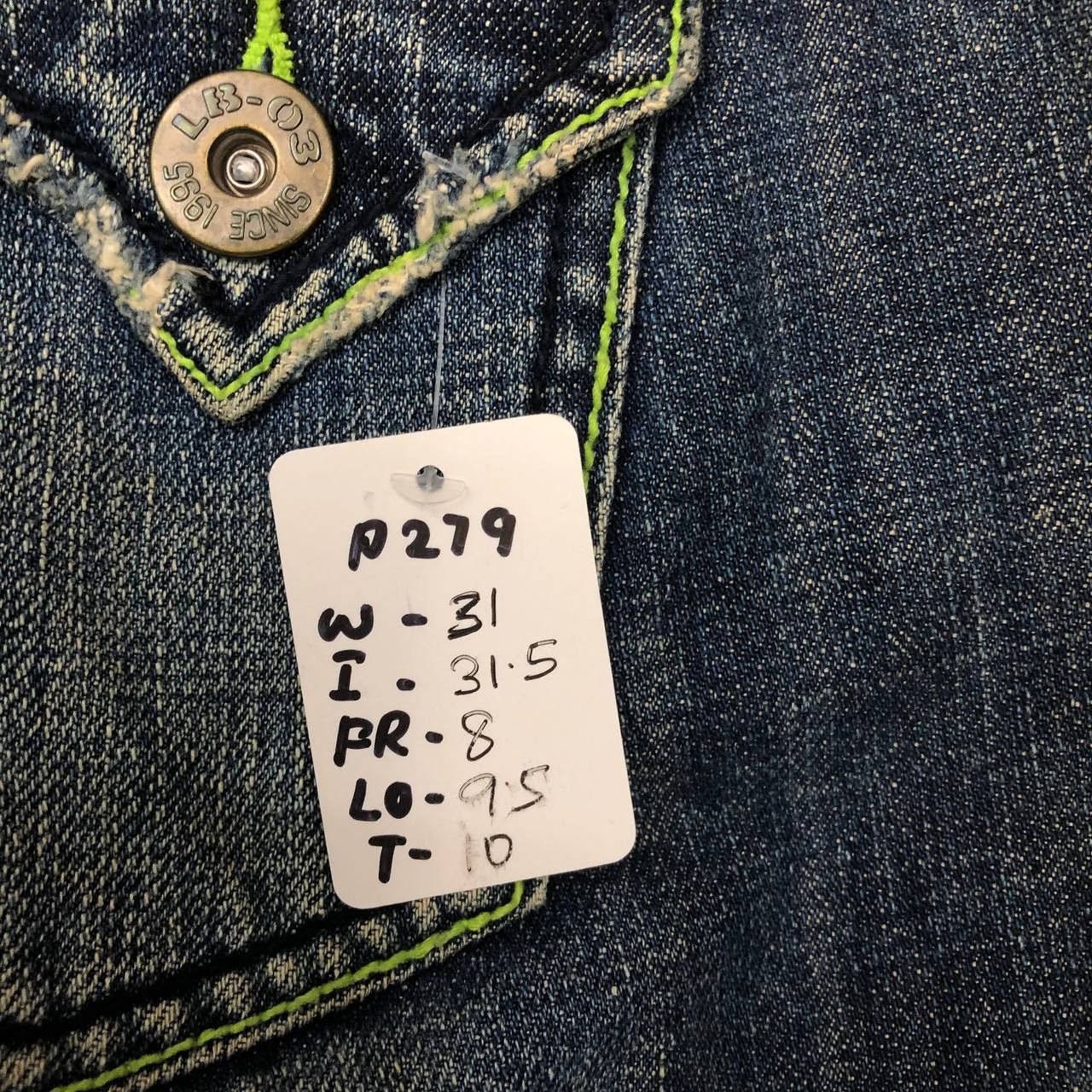 Japanese Brand P279 LOVE POWER SOUL LB-03 FLARED CARGO JEANS Size US 31 - 10 Thumbnail