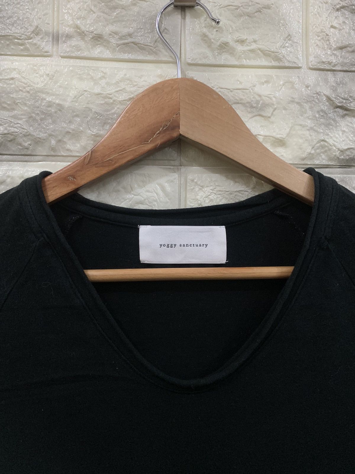 Designer × Japanese Brand Yoggy Sanctuary Black T Shirt Size XS / US 0-2 / IT 36-38 - 3 Thumbnail