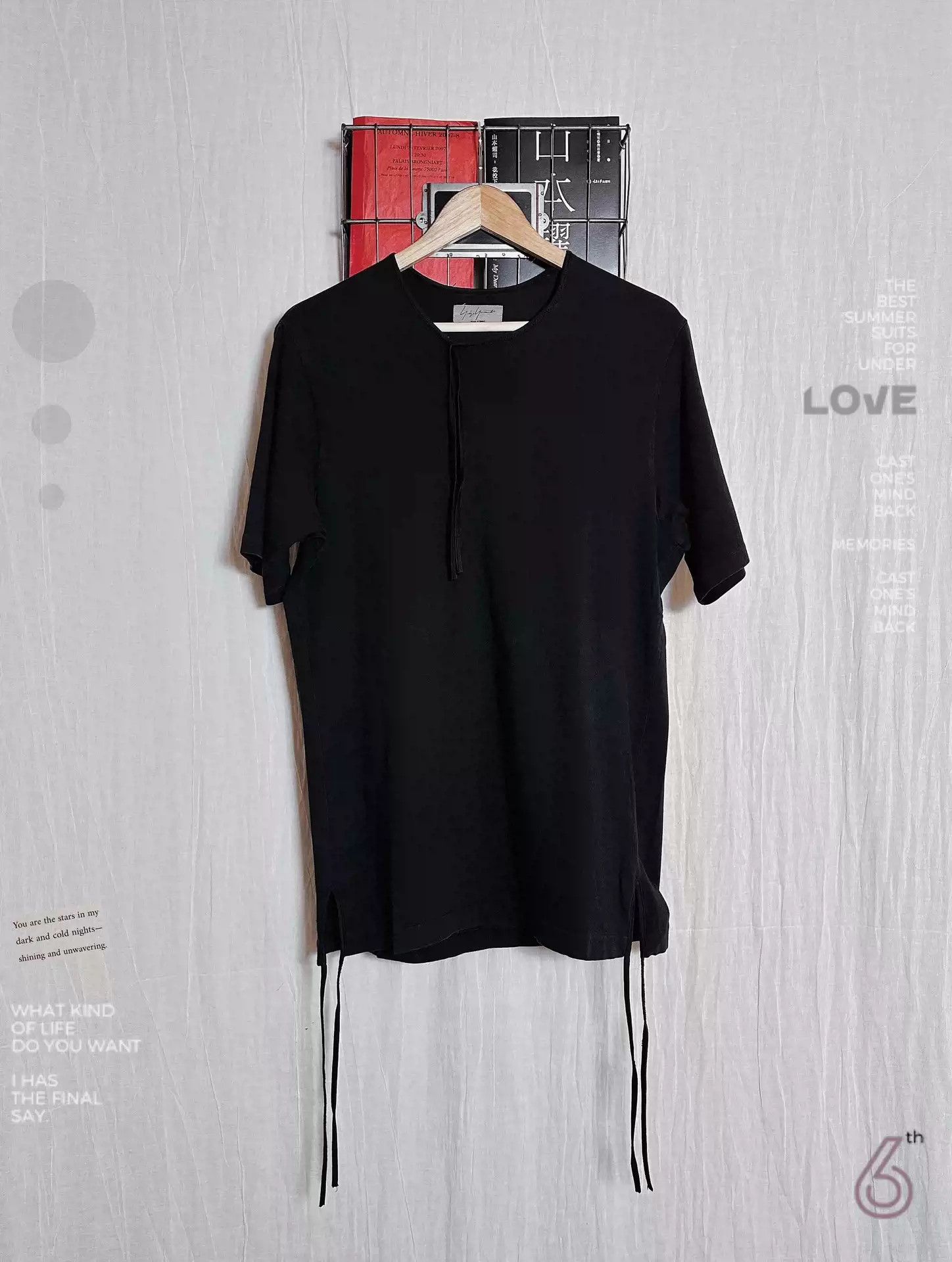 Yohji Yamamoto Ribbon Cotton Tee