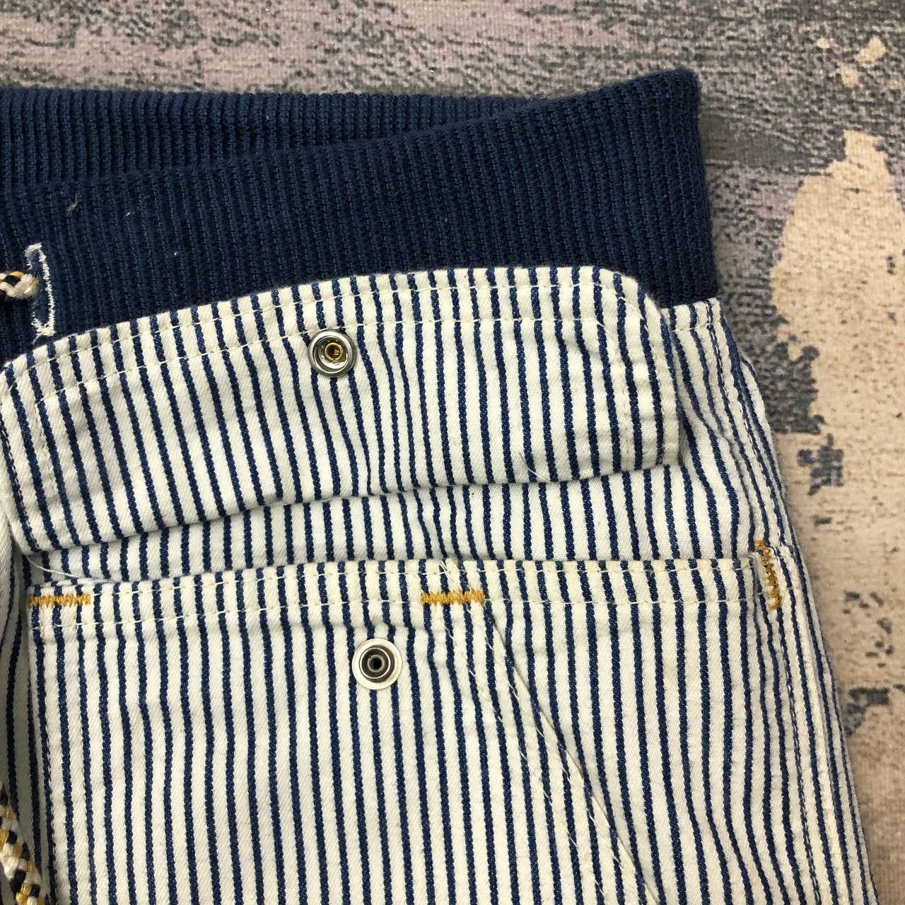 Lee P274 VTG LEE SKINNY ICONIC HICKORY STRIPED BAKER PANTS Size US 32 / EU 48 - 9 Thumbnail