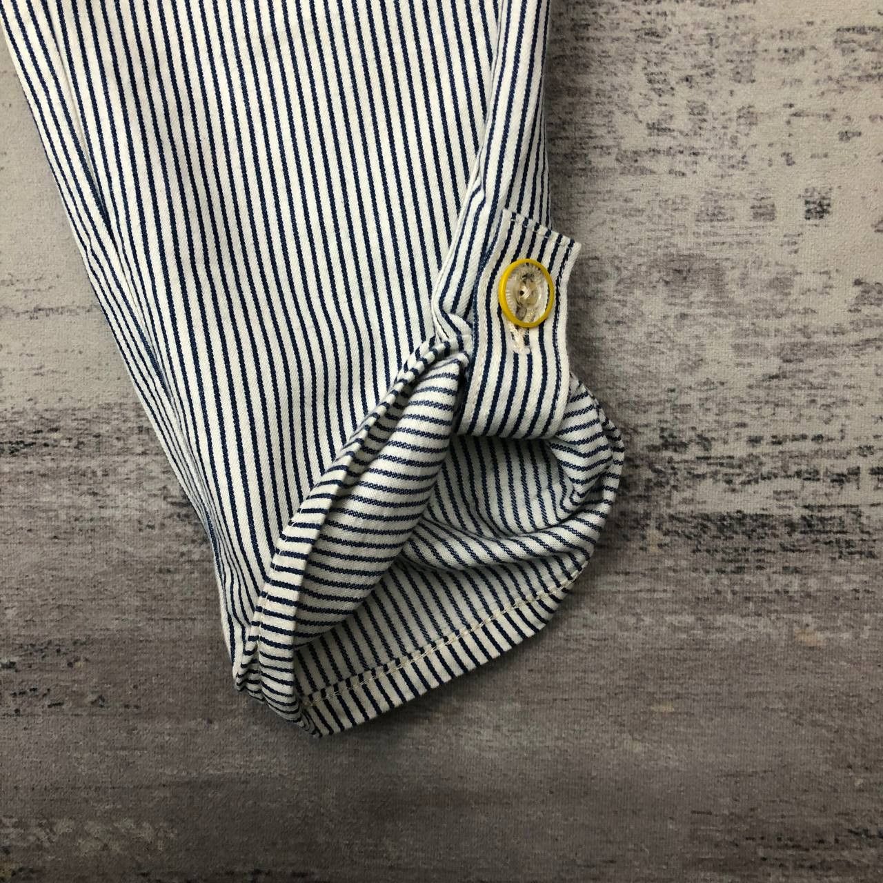 Lee P274 VTG LEE SKINNY ICONIC HICKORY STRIPED BAKER PANTS Size US 32 / EU 48 - 8 Thumbnail