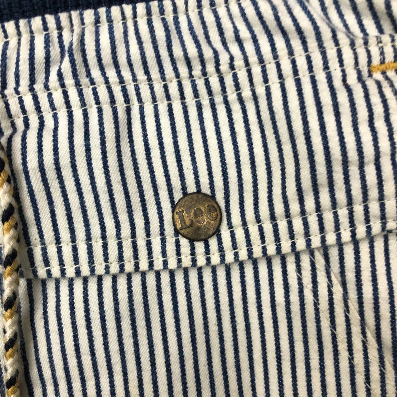 Lee P274 VTG LEE SKINNY ICONIC HICKORY STRIPED BAKER PANTS Size US 32 / EU 48 - 10 Thumbnail