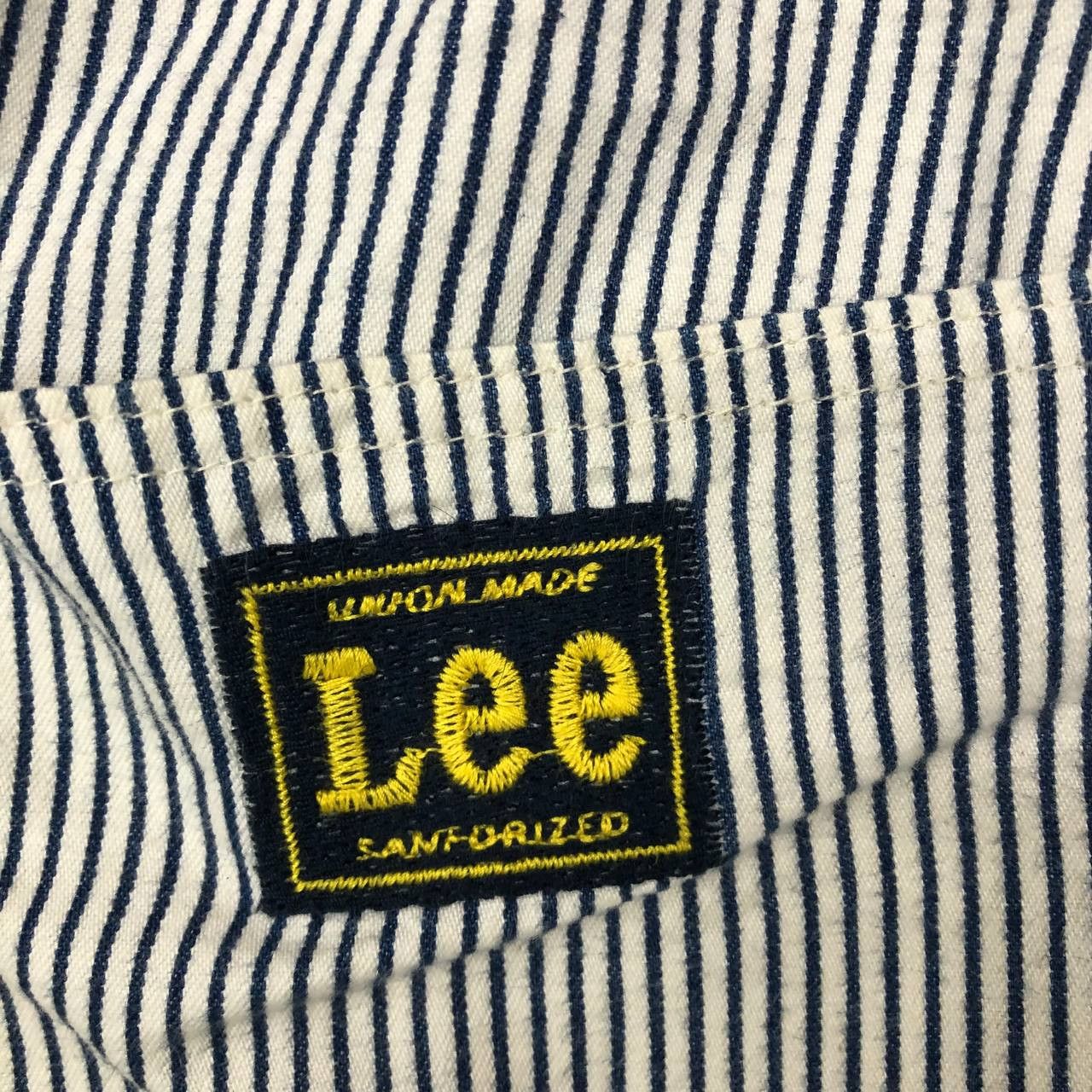 Lee P274 VTG LEE SKINNY ICONIC HICKORY STRIPED BAKER PANTS Size US 32 / EU 48 - 5 Thumbnail