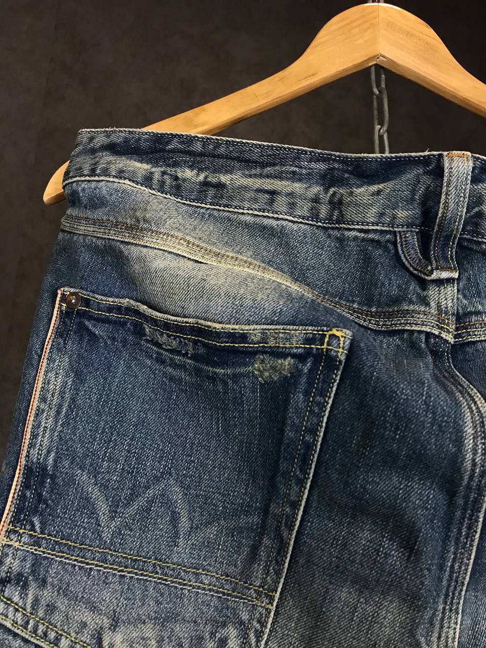 Japanese Brand Le temps des cerises distressed Japanese denim jeans Size US 36 / EU 52 - 11 Thumbnail
