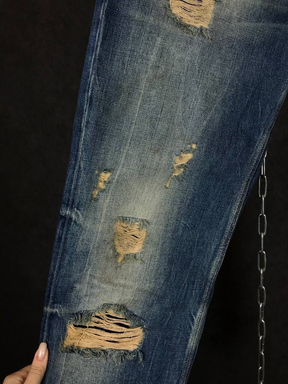 Japanese Brand Le temps des cerises distressed Japanese denim jeans Size US 36 / EU 52 - 4 Thumbnail