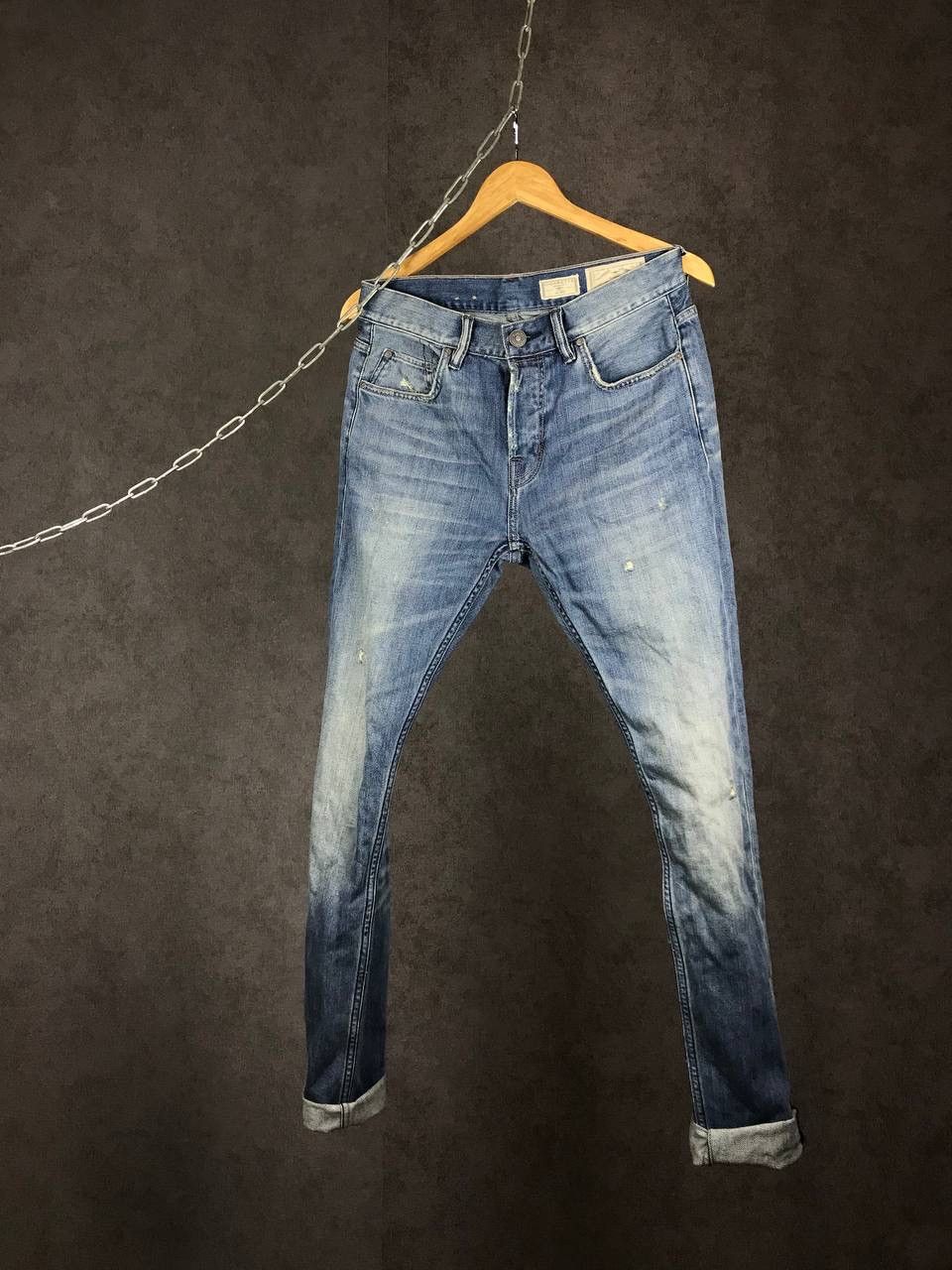 Allsaints Allsaints luxury streetwear distressed denim jeans Size US 30 / EU 46 - 1 Thumbnail