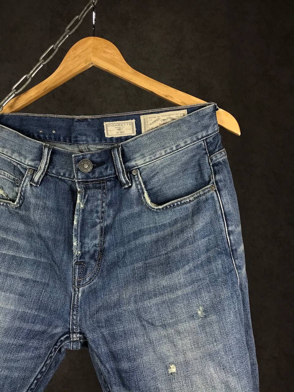 Allsaints Allsaints luxury streetwear distressed denim jeans Size US 30 / EU 46 - 4 Thumbnail