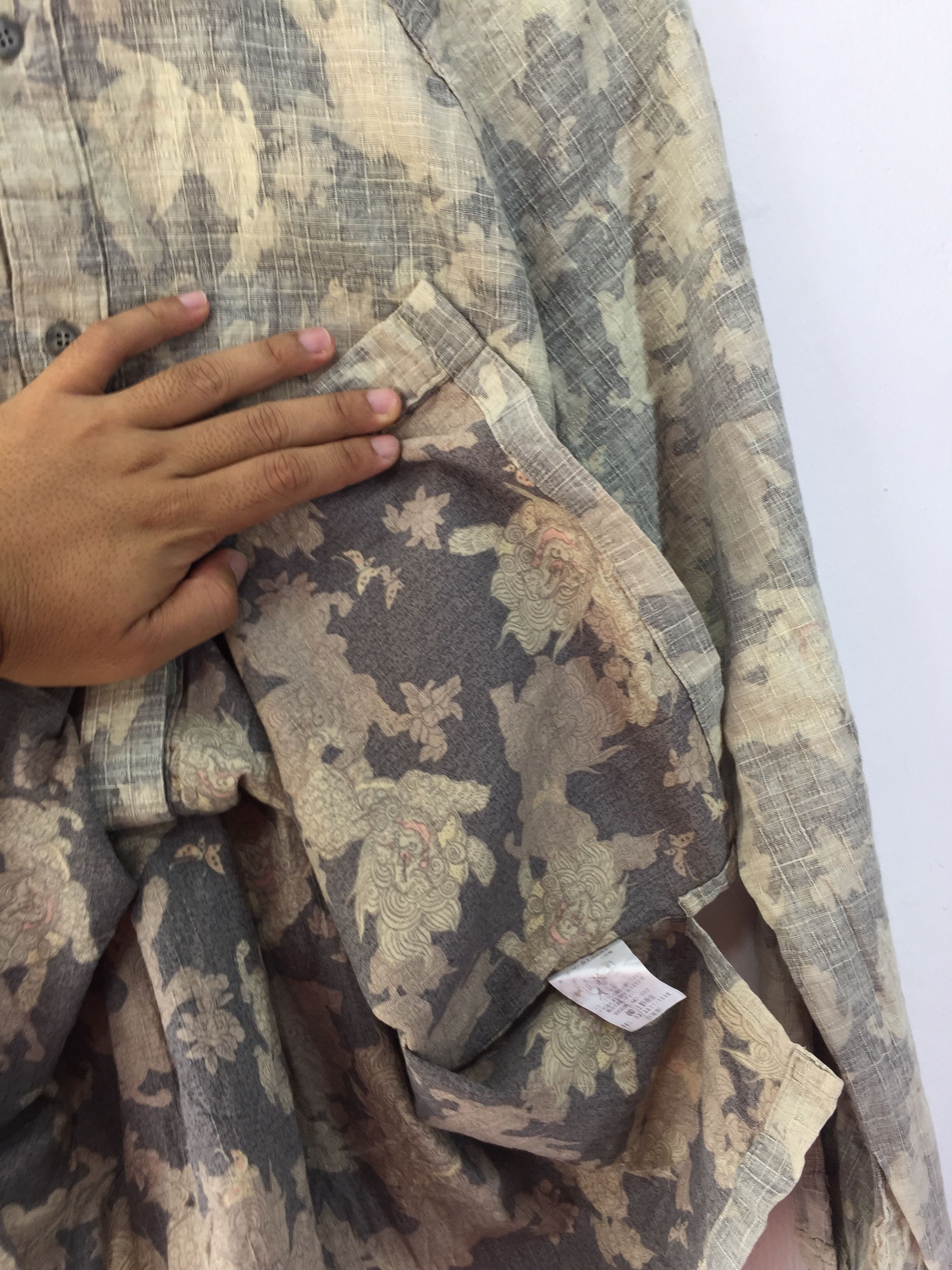Japanese Brand KURIKURI JAPANESE LION MOTIVE MADE IN JAPAN SHIRT Size US M / EU 48-50 / 2 - 9 Thumbnail