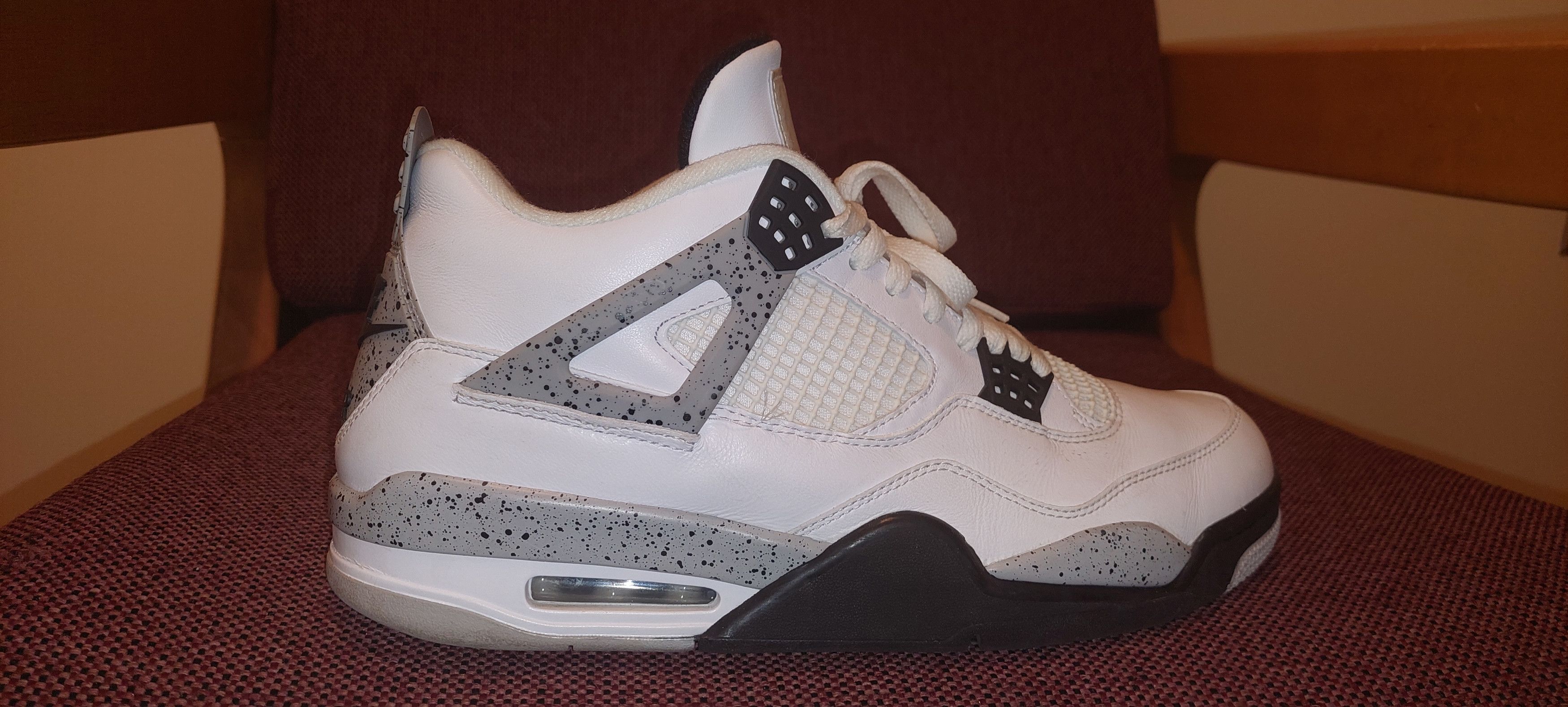 Jordan Brand Nike Air Jordan 4 Retro "White Cement" 2016 Size US 12 / EU 45 - 3 Thumbnail