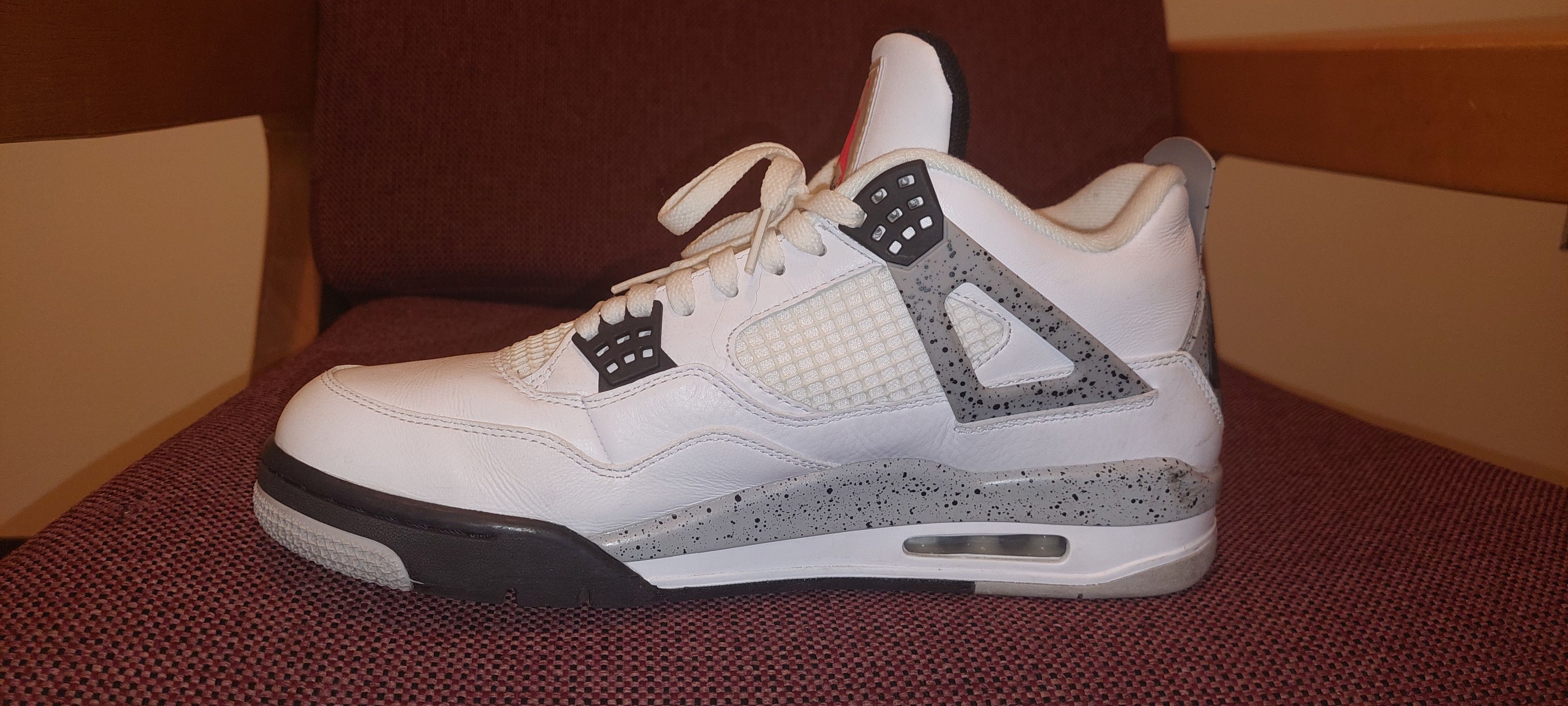 Jordan Brand Nike Air Jordan 4 Retro "White Cement" 2016 Size US 12 / EU 45 - 4 Thumbnail