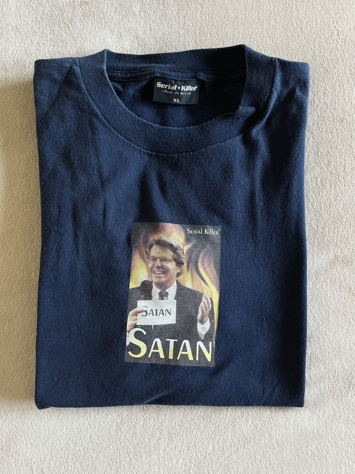 image of Vintage Serial Killer Jerry Springer Tee (Navy) - Xl, Men's