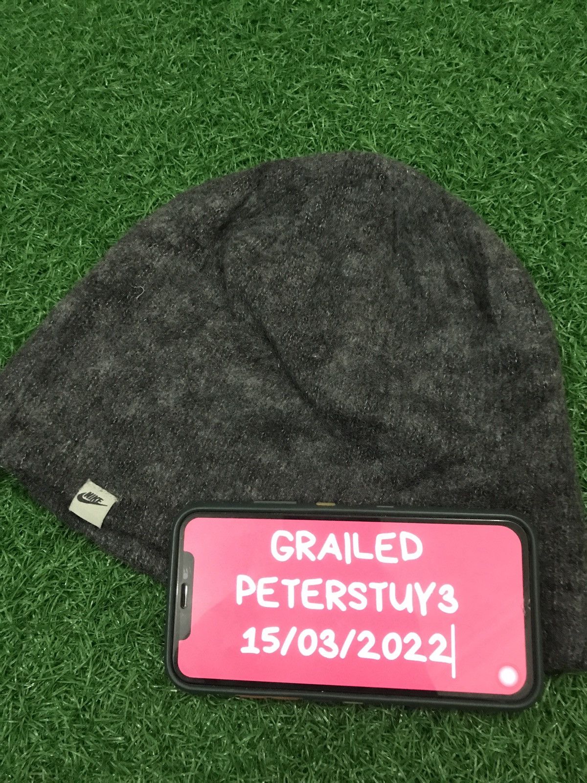 Nike Nike grey beanie Size ONE SIZE - 6 Thumbnail