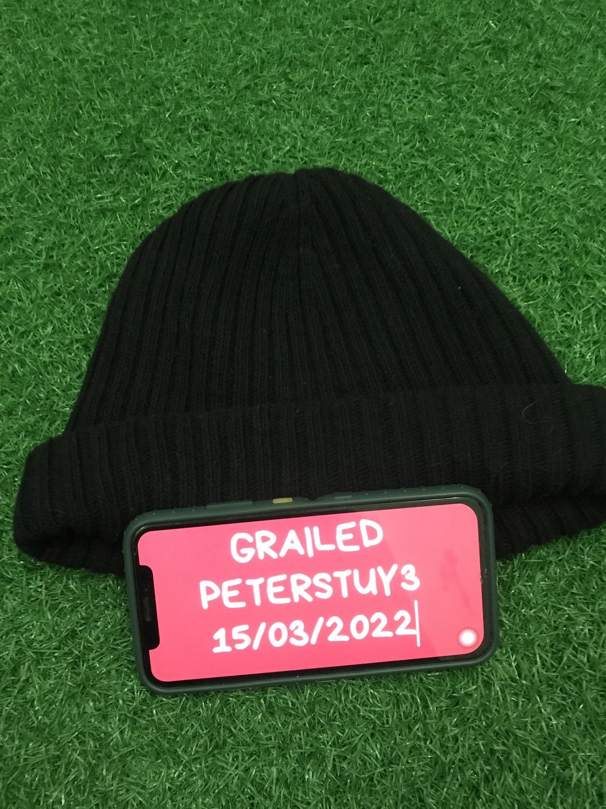 Zara Zara black knit beanie Size ONE SIZE - 5 Thumbnail
