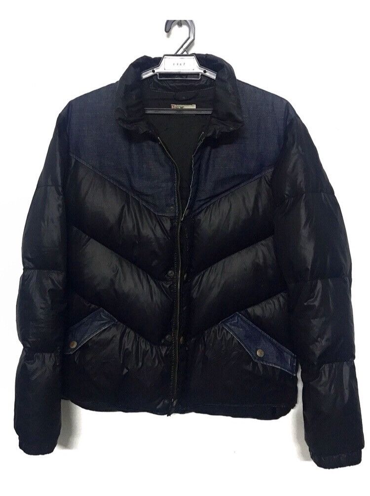 Levi's Levis down jacket mix denim material Size US L / EU 52-54 / 3 - 3 Thumbnail