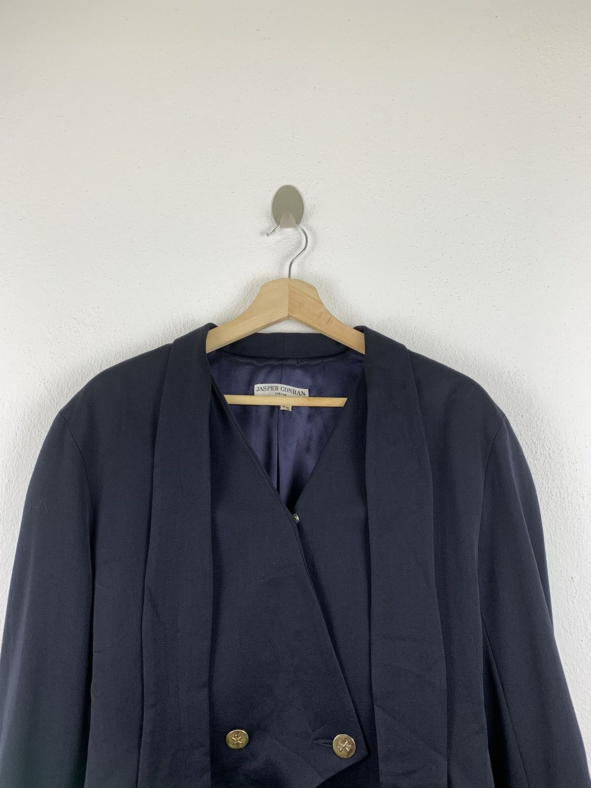 Designer × Jasper Conran JASPER CONRAN LONDON DOUBLE BREASTED CROPPED JACKET Size US M / EU 48-50 / 2 - 2 Thumbnail