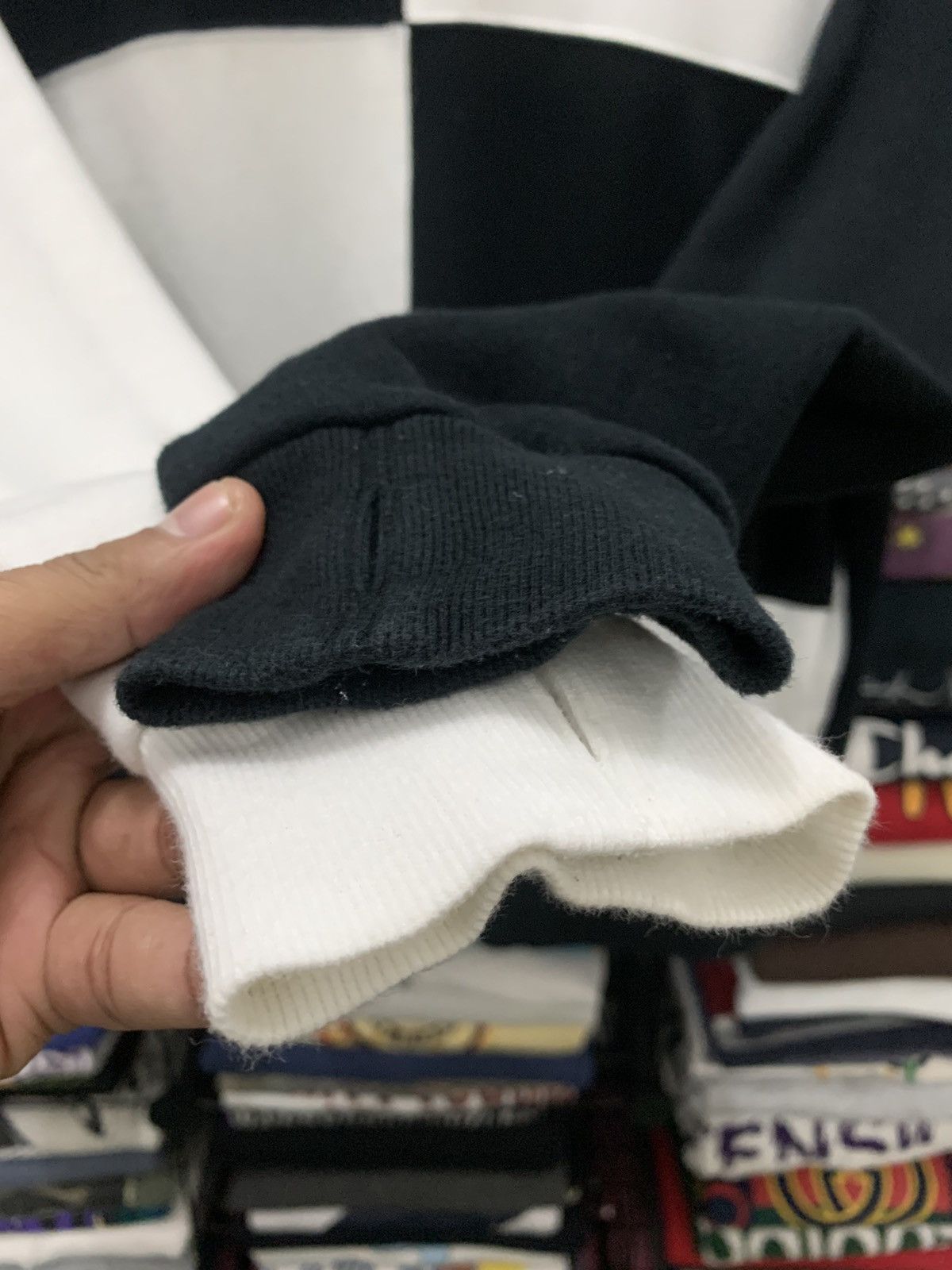 Issey Miyake ISSEY MIYAKE BLACK-WHITE BOX PATCH SWEATSHIRT GK169 Size US M / EU 48-50 / 2 - 5 Thumbnail