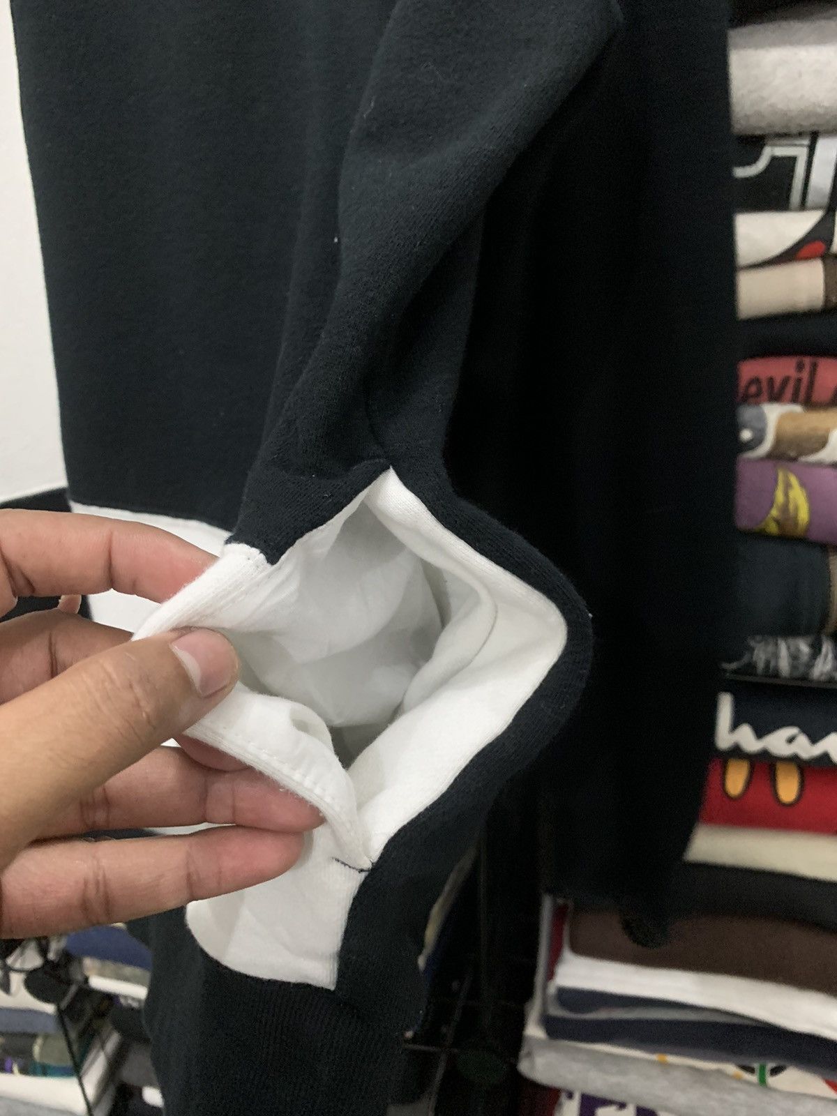 Issey Miyake ISSEY MIYAKE BLACK-WHITE BOX PATCH SWEATSHIRT GK169 Size US M / EU 48-50 / 2 - 6 Thumbnail