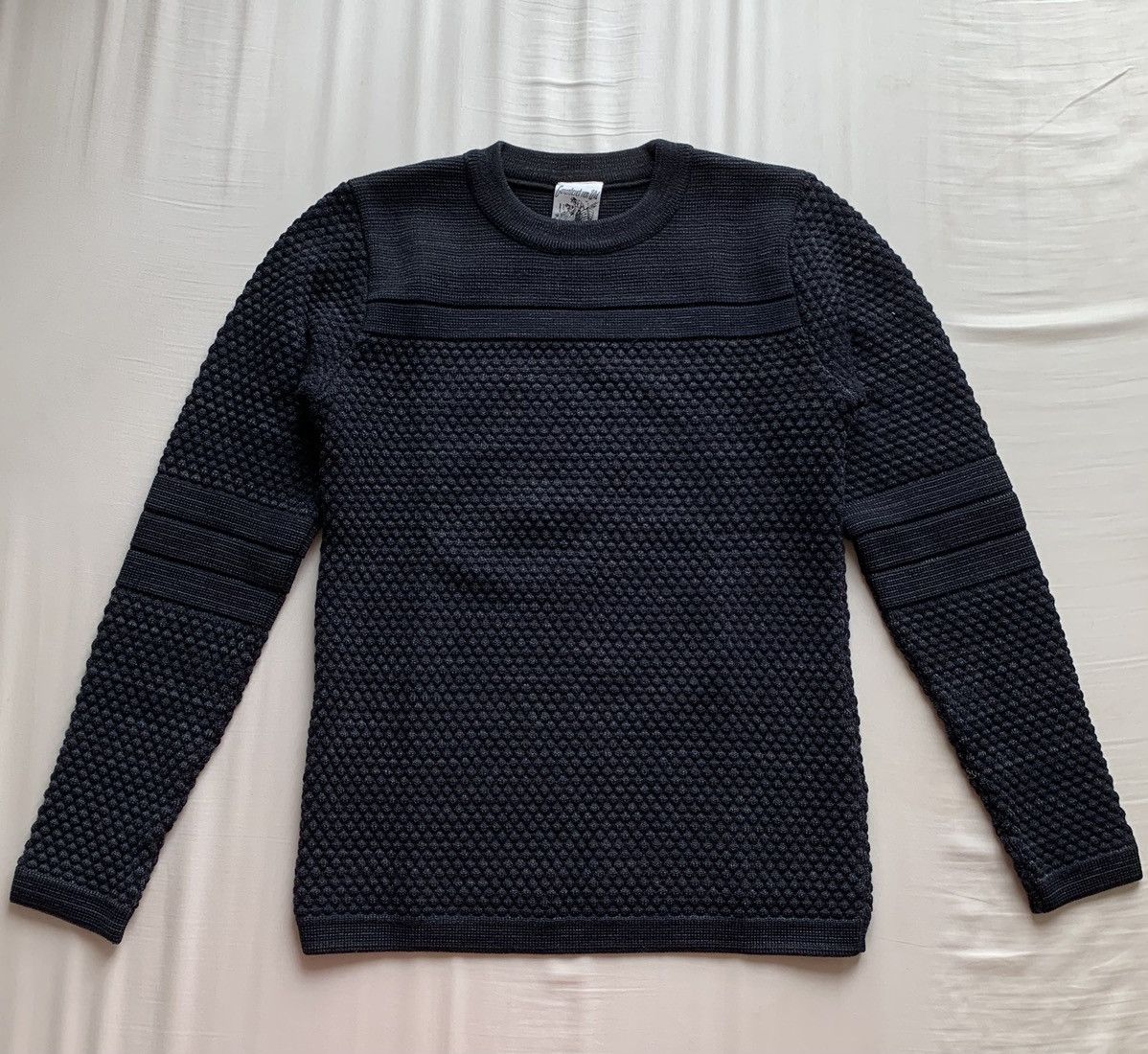 S.N.S. Herning S.N.S. HERNING Textured Virgin Wool Sweater midnight blue M Size US M / EU 48-50 / 2 - 2 Preview