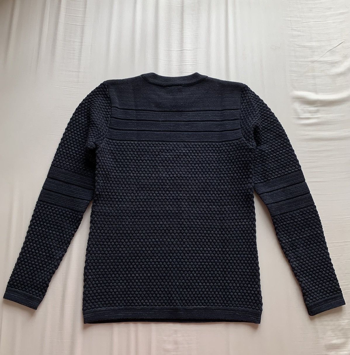 S.N.S. Herning S.N.S. HERNING Textured Virgin Wool Sweater midnight blue M Size US M / EU 48-50 / 2 - 3 Thumbnail