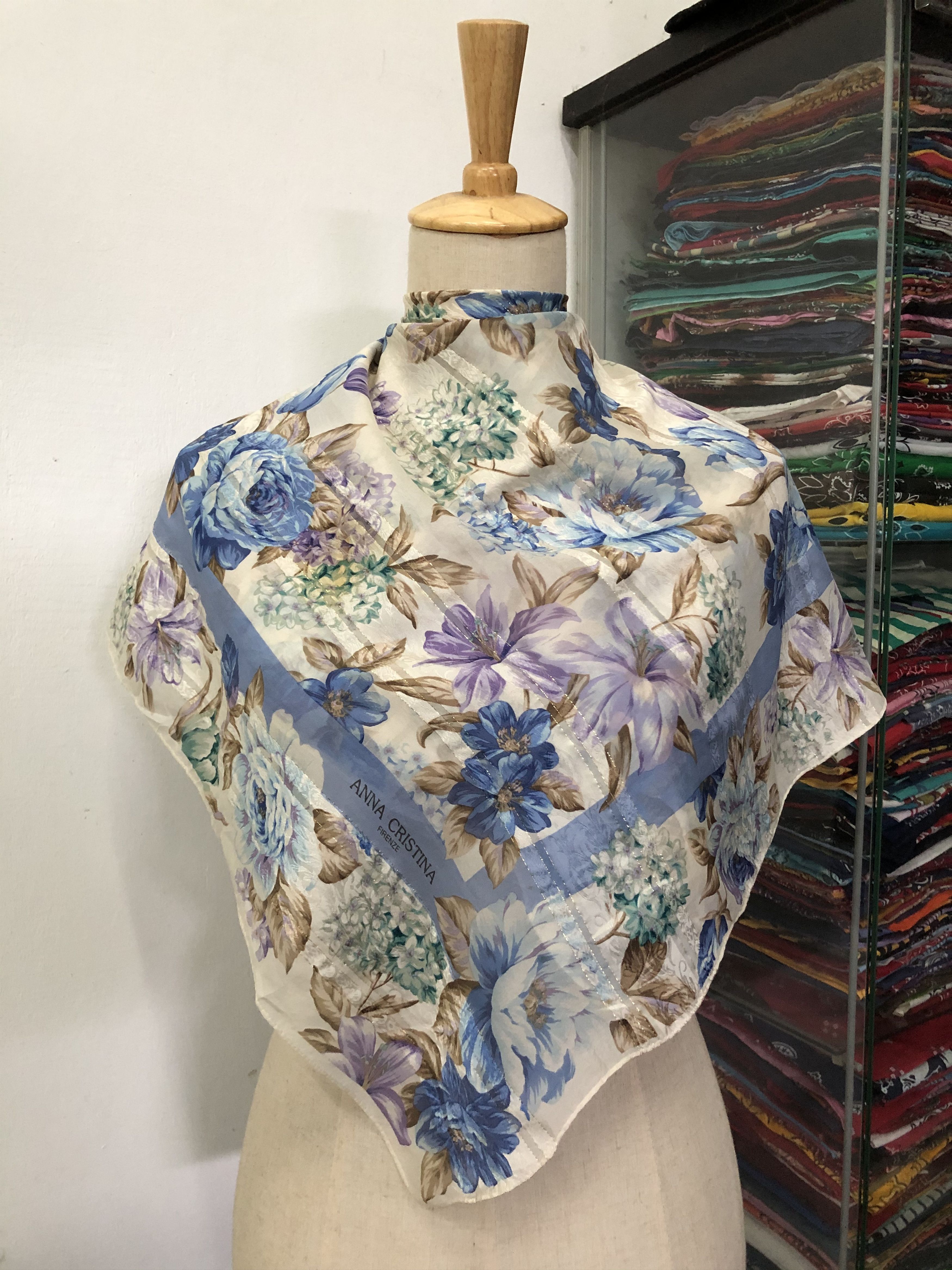 Vintage Anna Cristina Silk Scarf